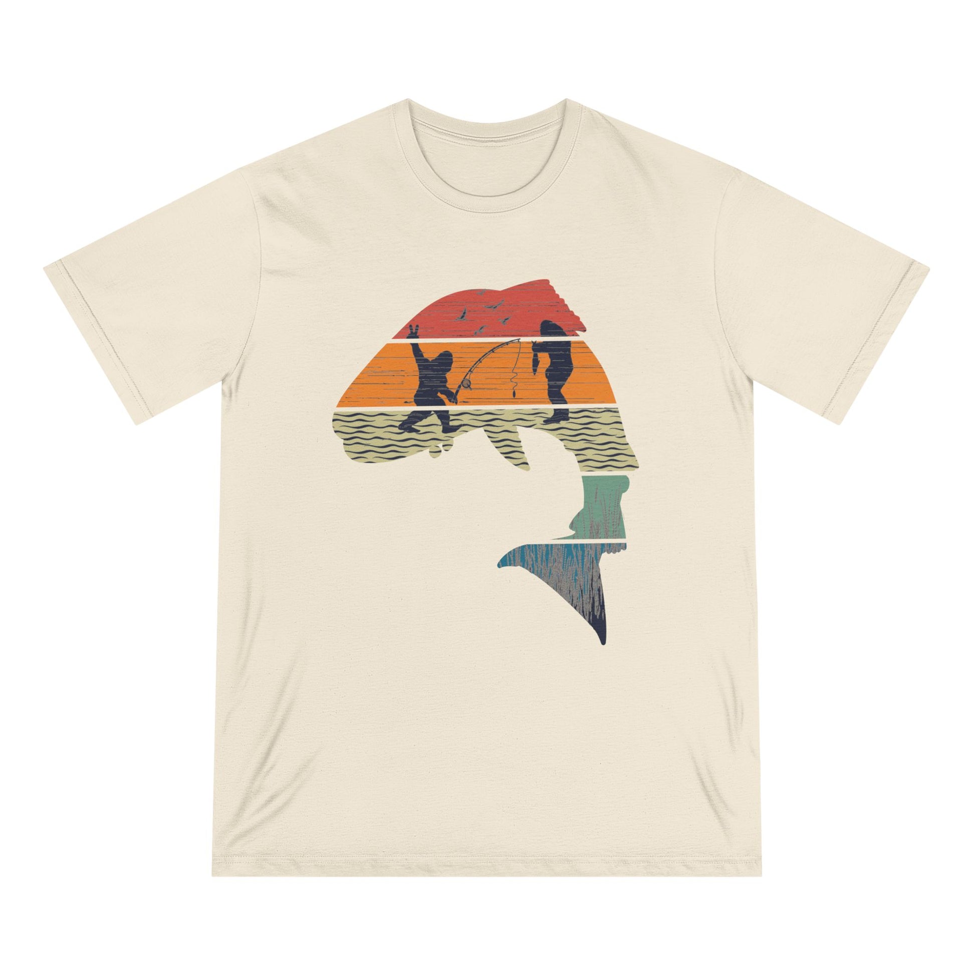 Fish Sasquatch Men 100% Organic Cotton Staple T-Shirt - Canvasses