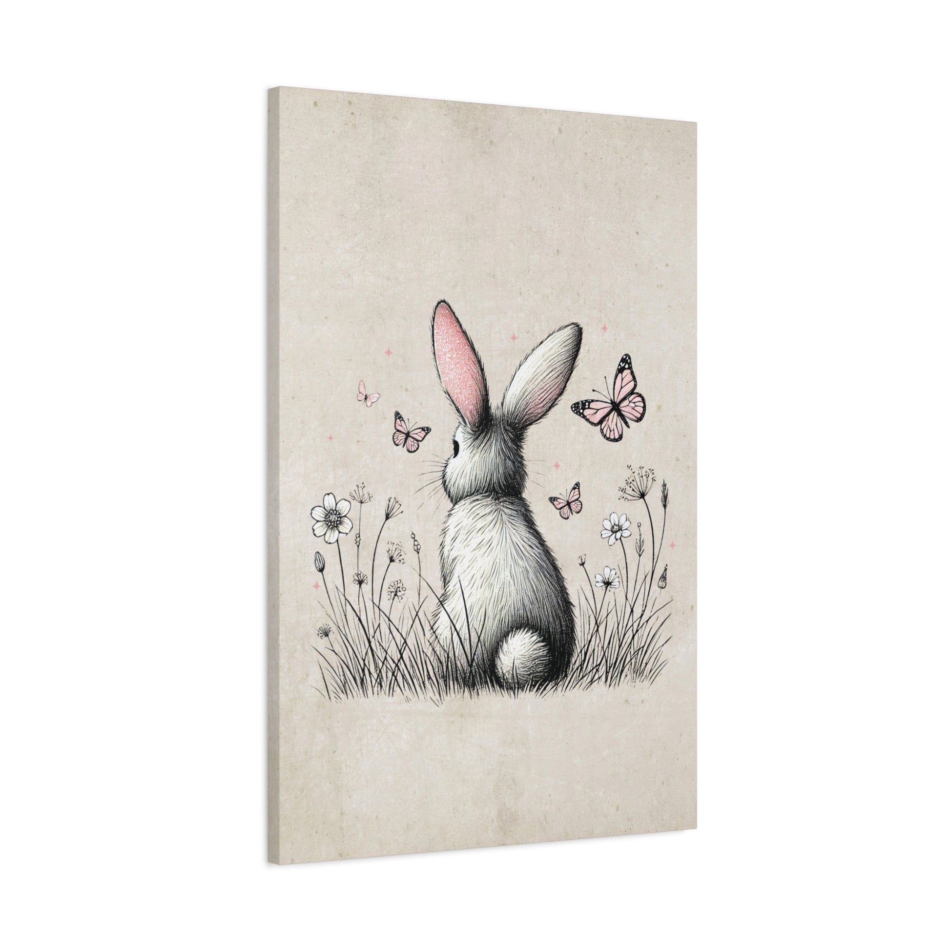 Bunny Playground Canvas Wall Art Vertical - Canvasses