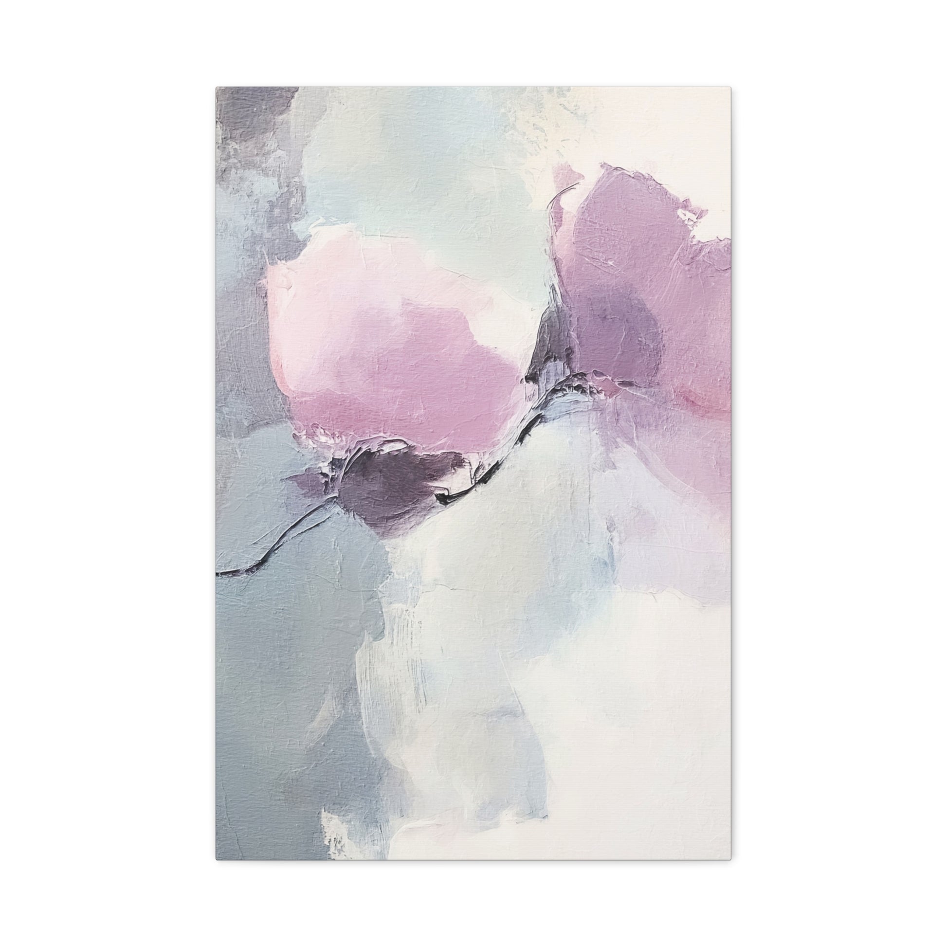 Lavender Roses Canvas Wall Art Vertical - Canvasses