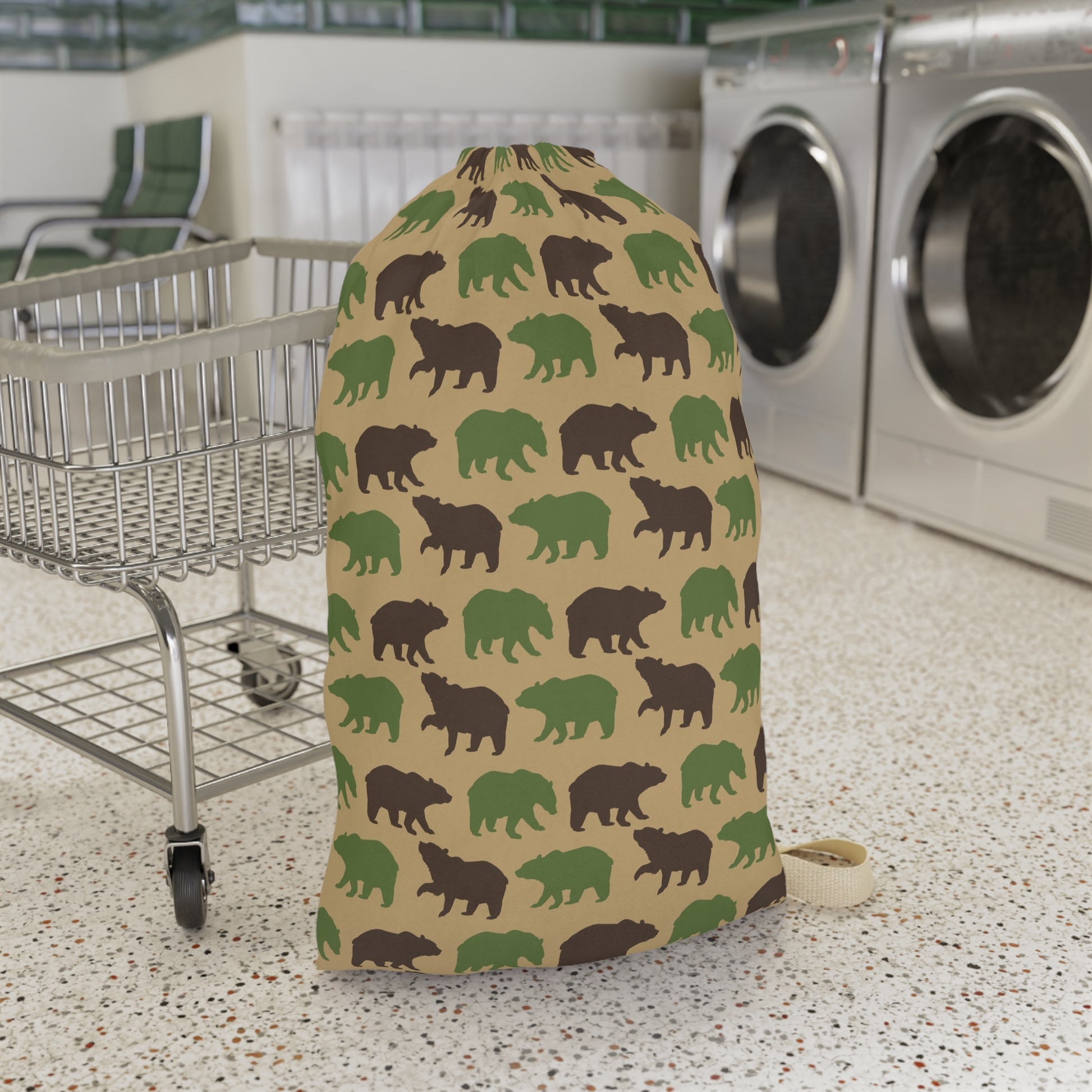 Moss Bears Laundry Bag - Canvasses