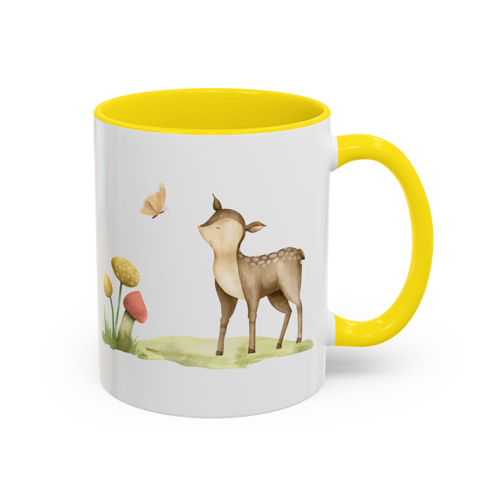 Watercolor Deer Accent Mug - Canvasses