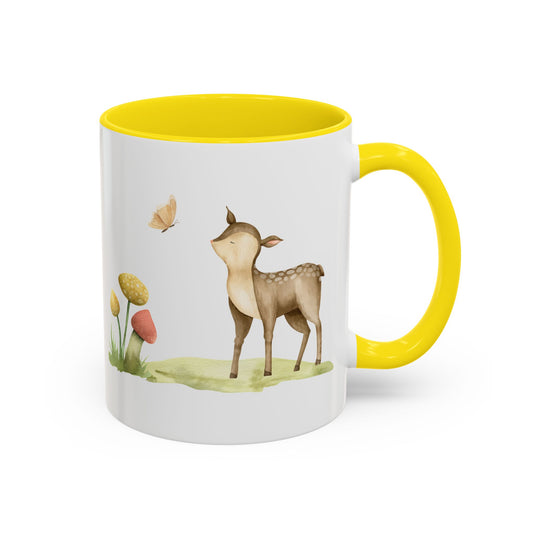 Watercolor Deer Accent Mug - Canvasses