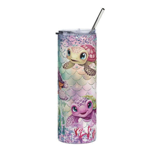 Turtle Dreams 20 oz Skinny Tumbler - Canvasses