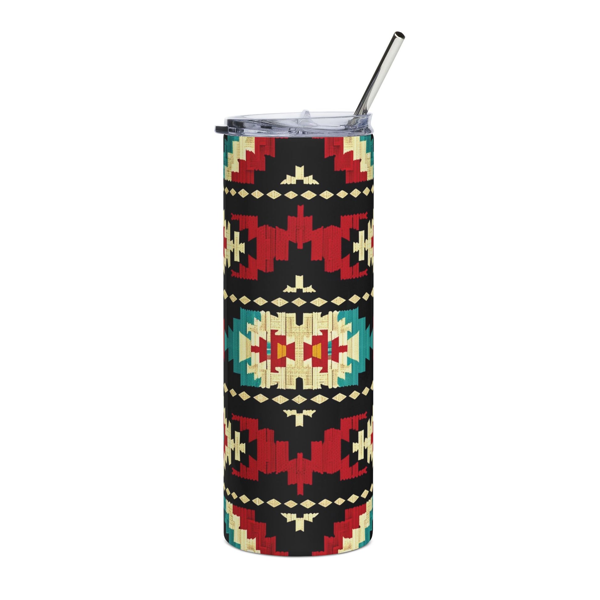 Aztec Geometric 20 oz Skinny Tumbler - Canvasses