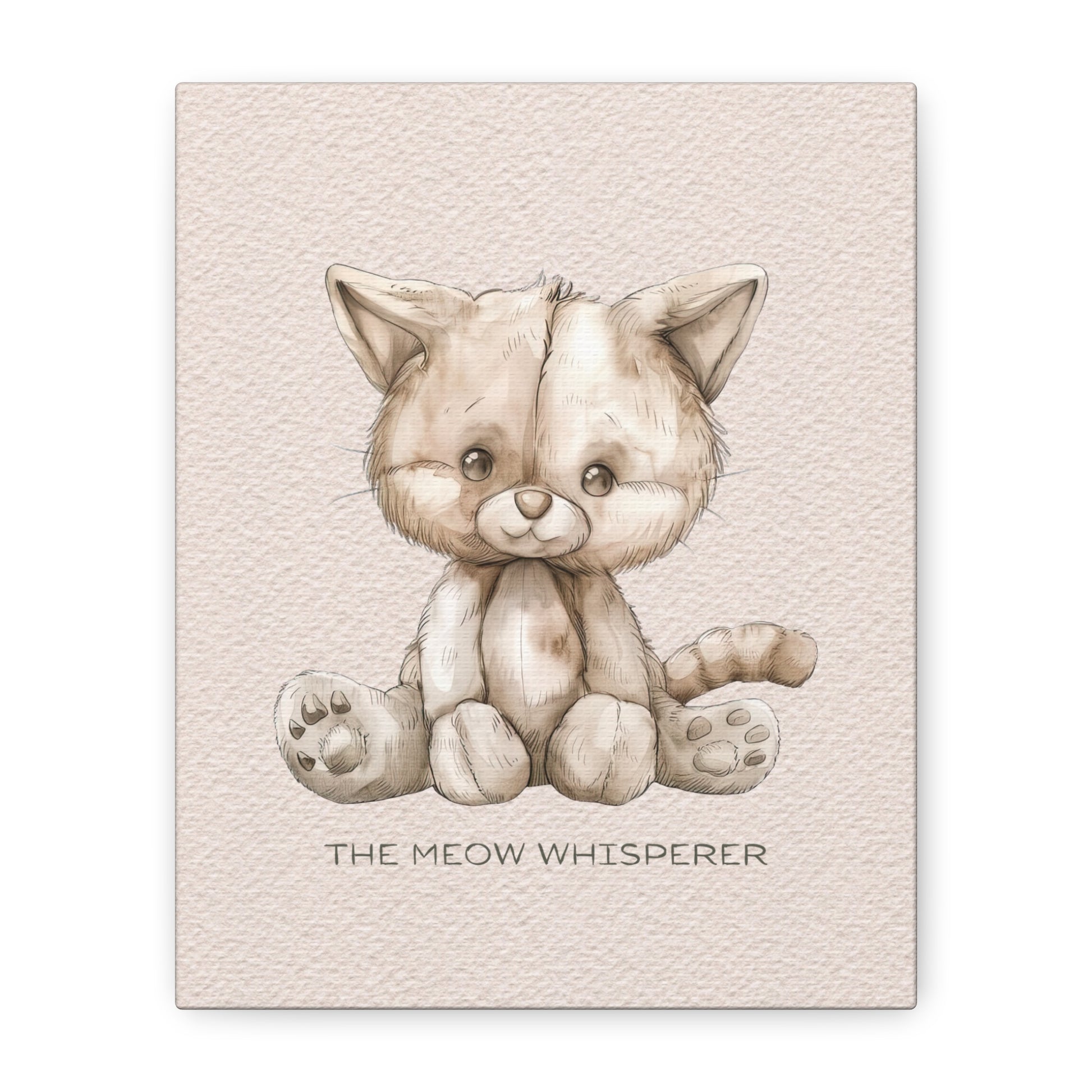 Meow Whisperer Canvas Wall Art Vertical - Canvasses