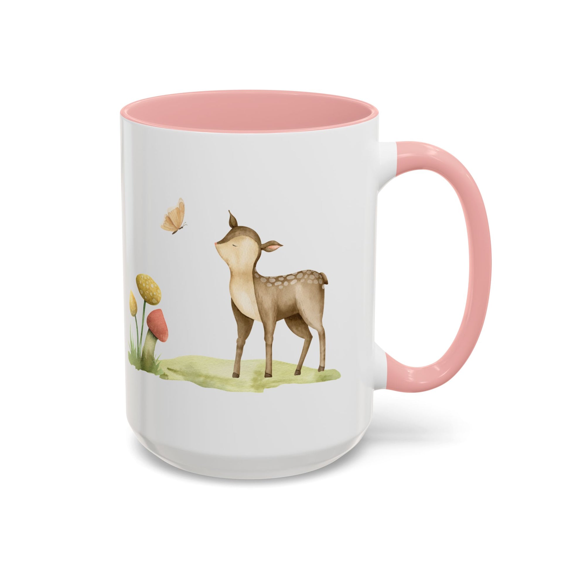 Watercolor Deer Accent Mug - Canvasses
