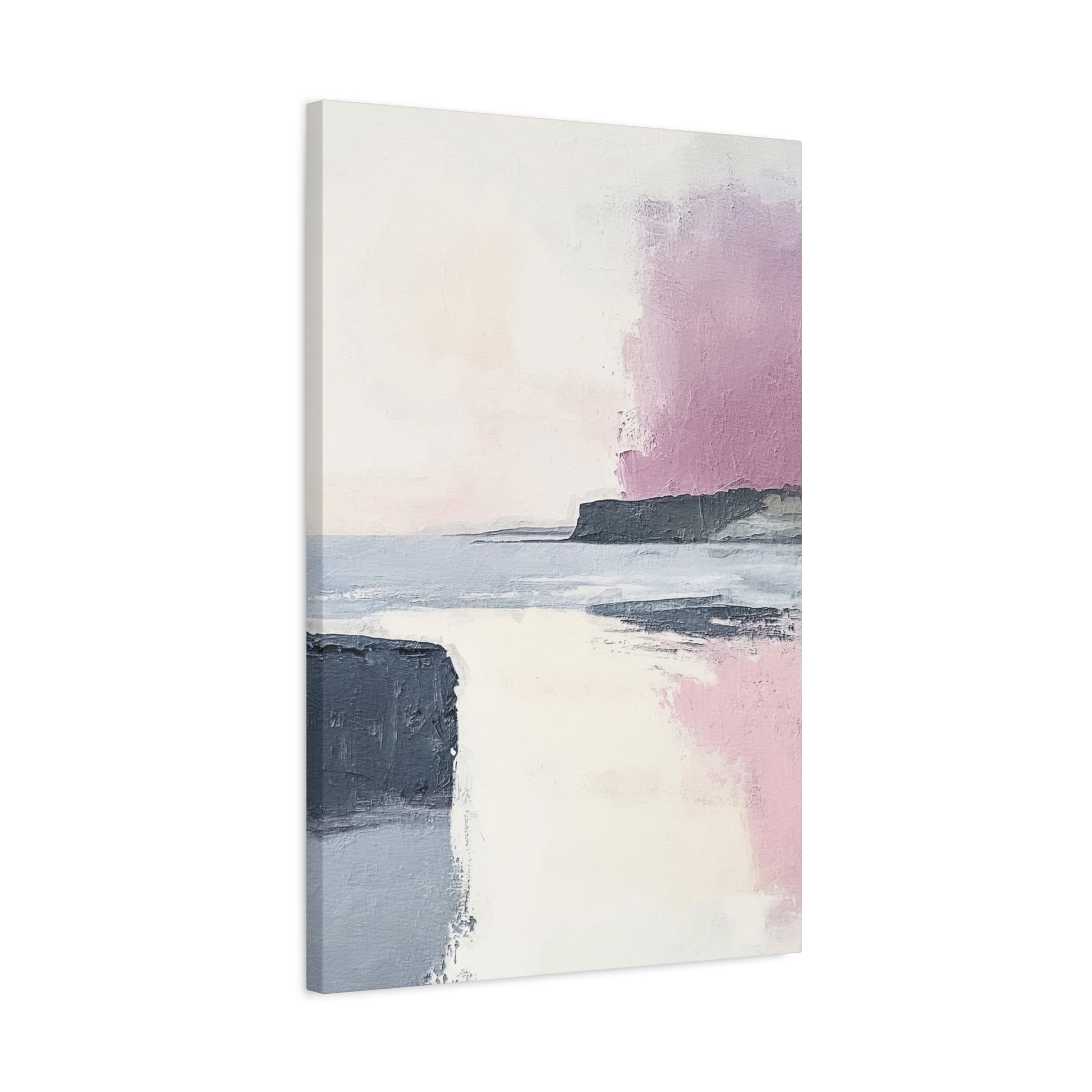 Lavender Ocean Canvas Wall Art Vertical - Canvasses