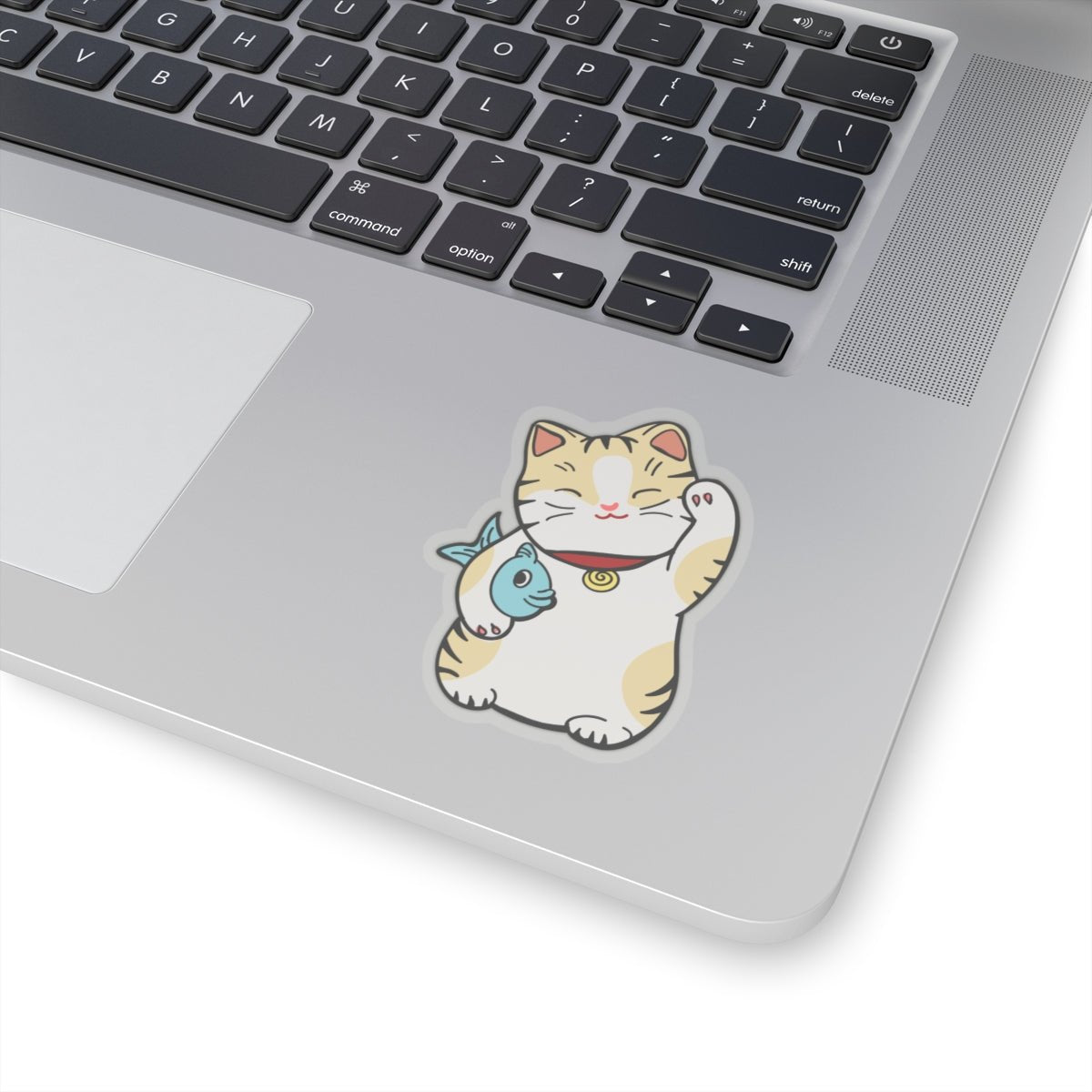 Lucky Cat Kiss - Cut Sticker - Canvasses