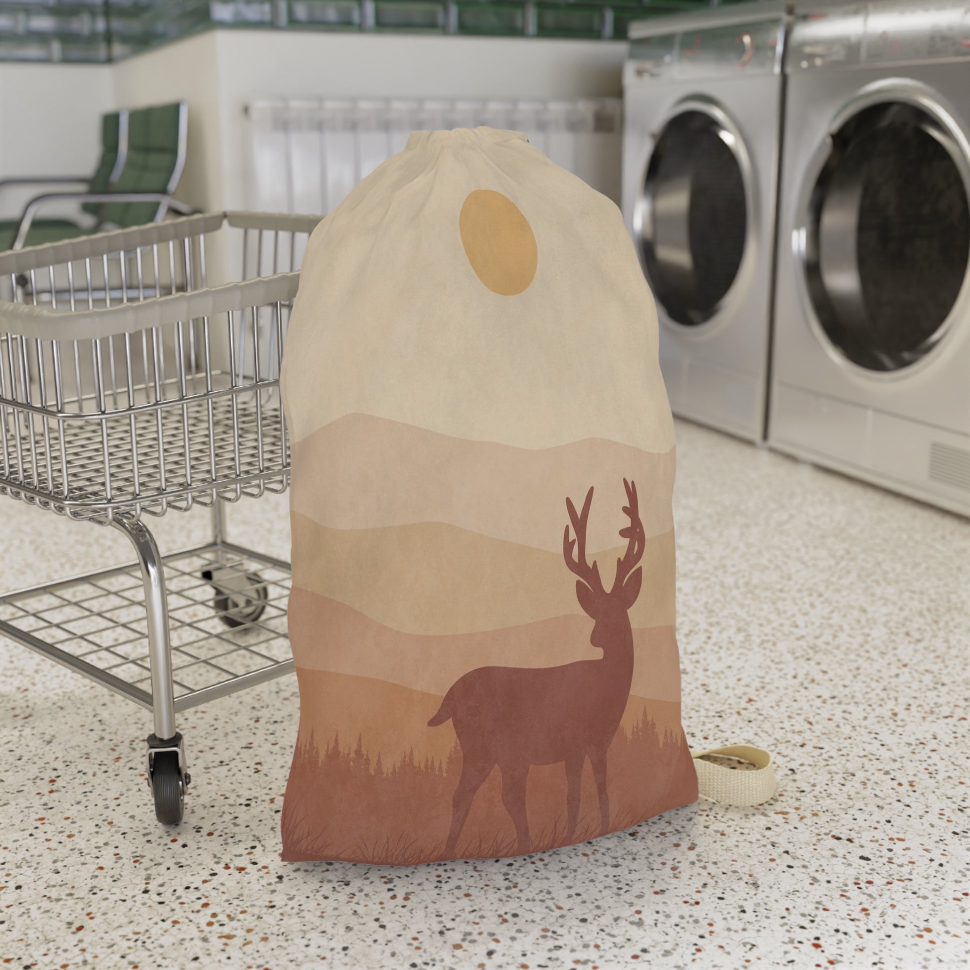 Boho Moose Laundry Bag - Canvasses