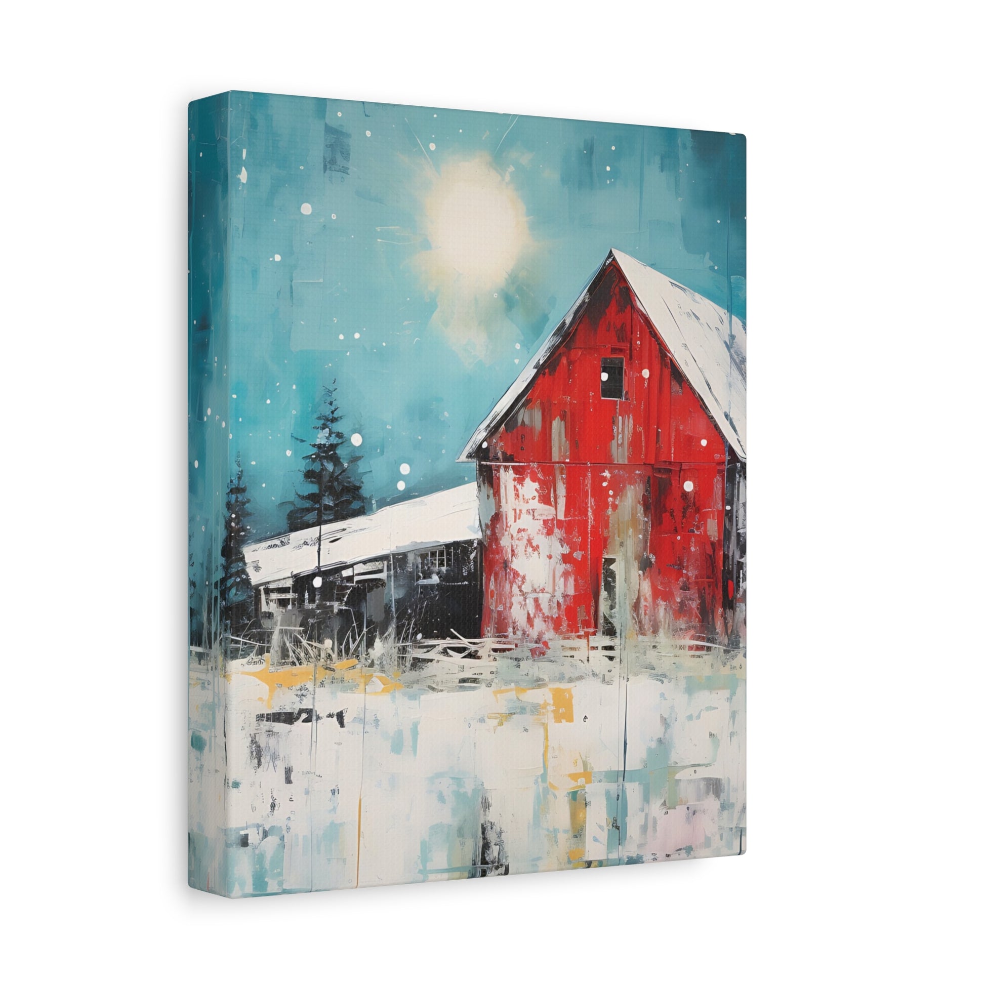 Red Refuge Canvas Wall Art Vertical - Canvasses