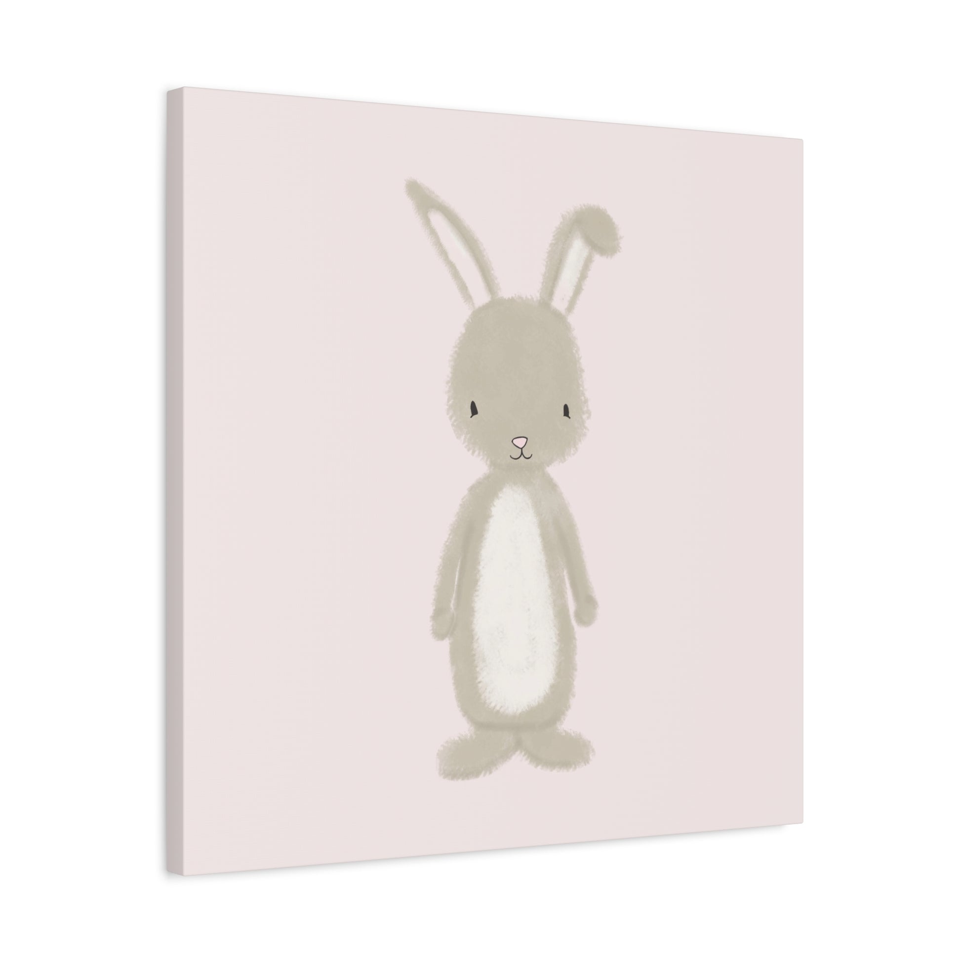 Pink Bunny Canvas Wall Art Square - Canvasses