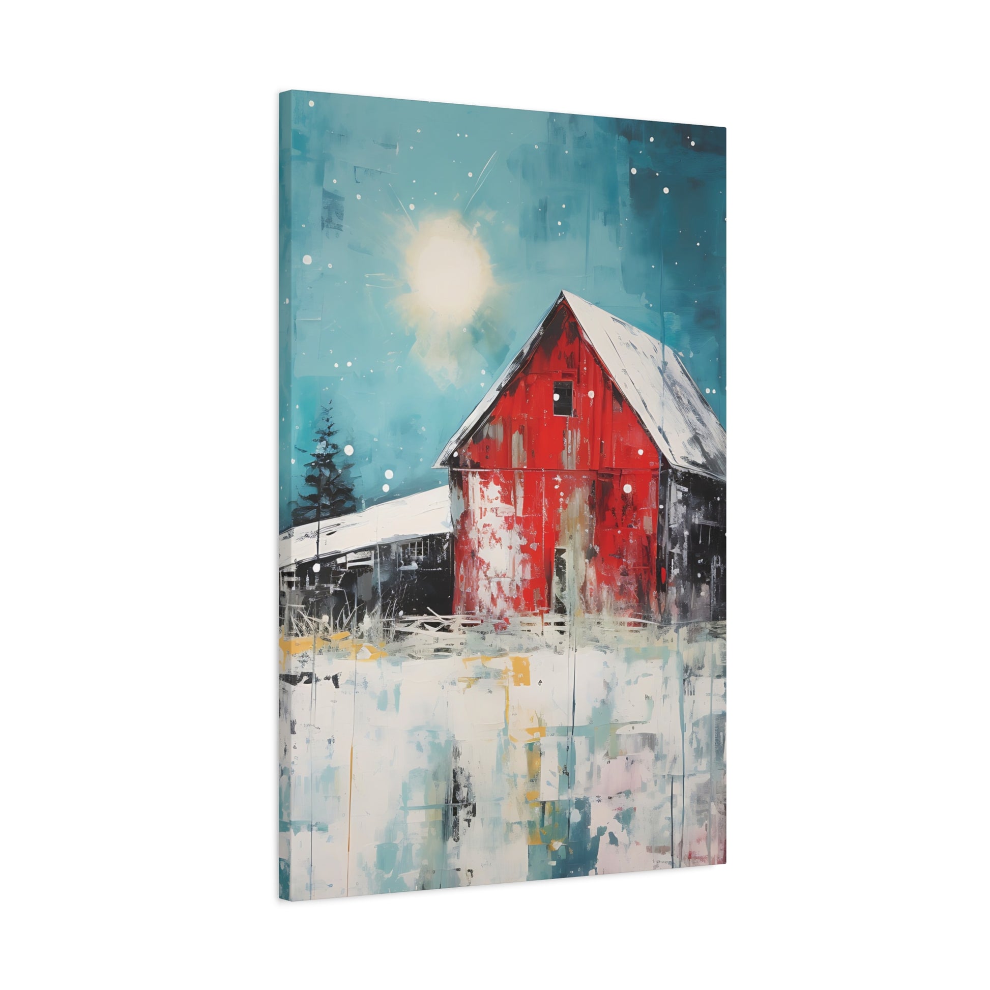 Red Refuge Canvas Wall Art Vertical - Canvasses