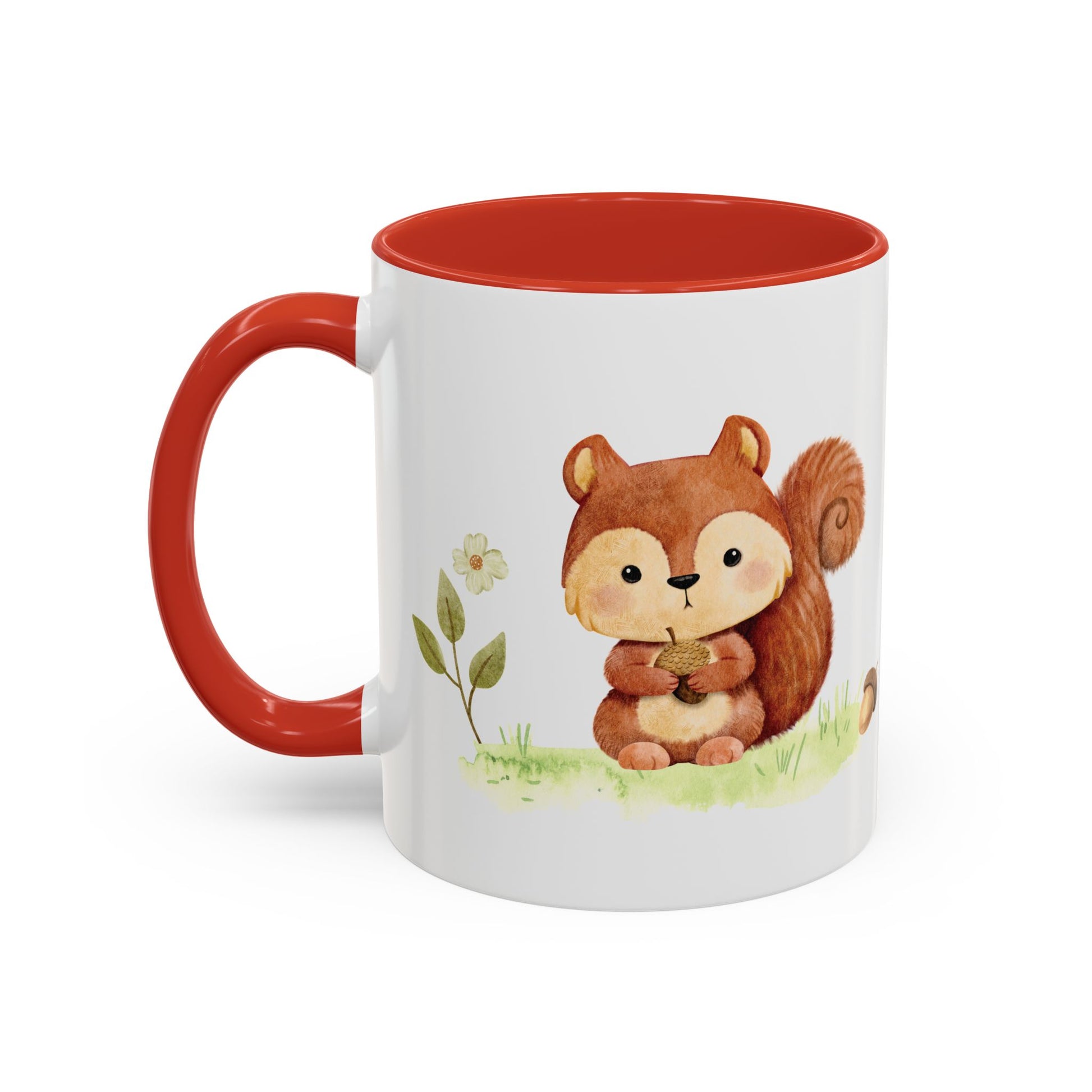 Watercolor Squirrel Accent Mug - Canvasses