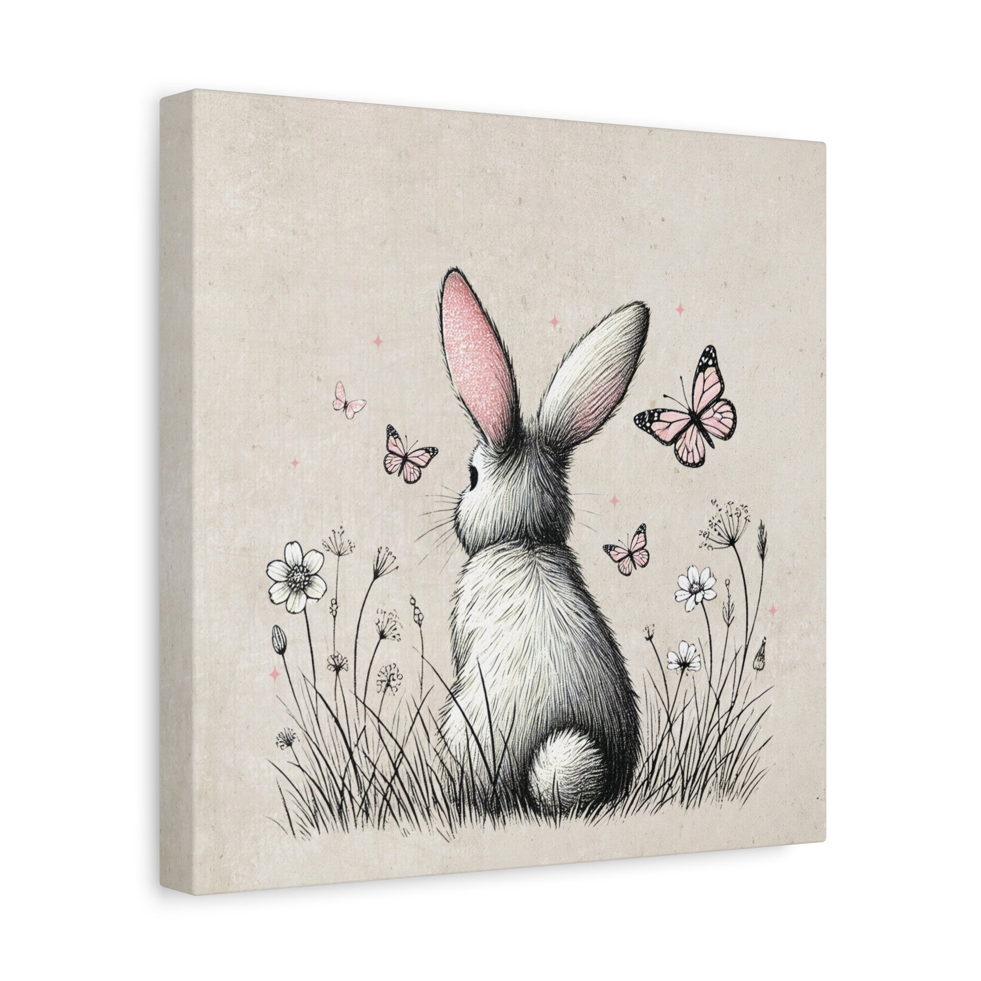 Bunny Playground Canvas Wall Art Square - Canvasses
