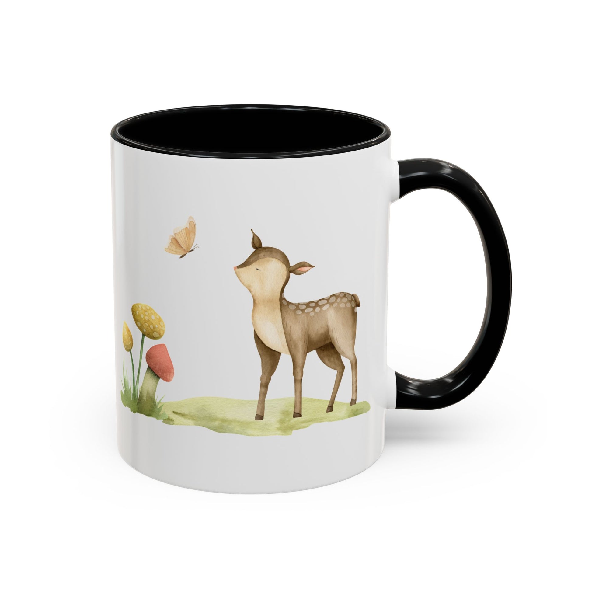 Watercolor Deer Accent Mug - Canvasses