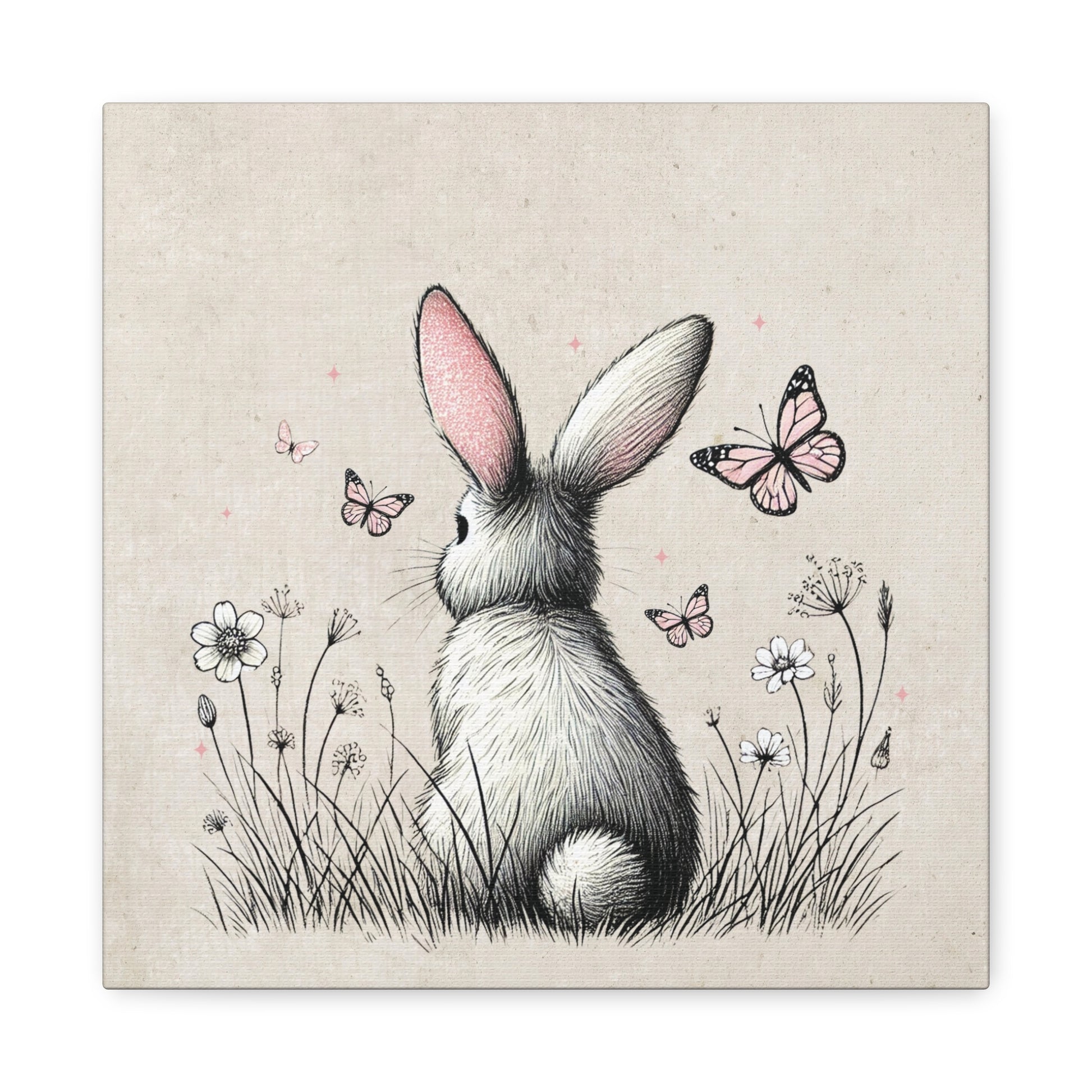 Bunny Playground Canvas Wall Art Square - Canvasses