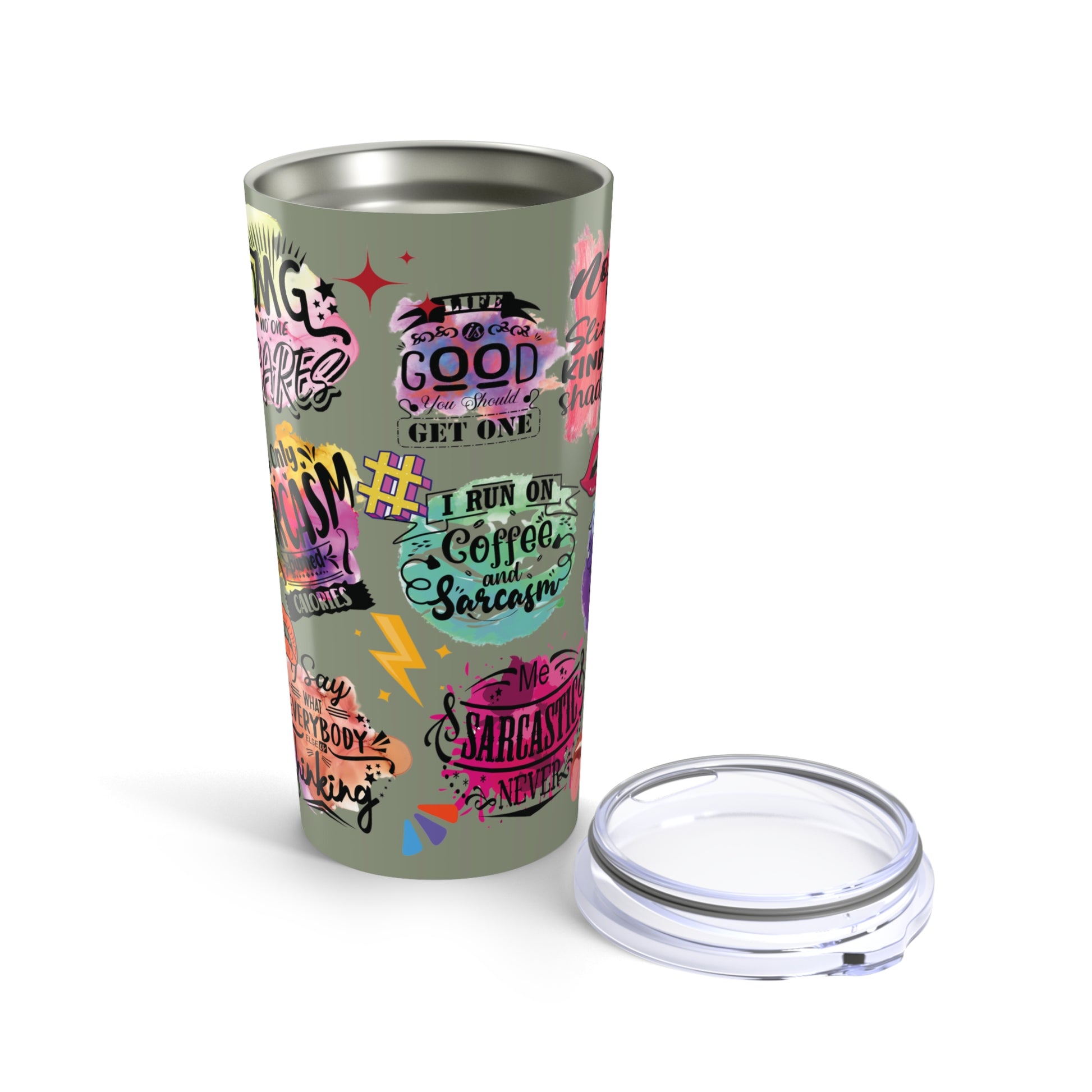 Current Mood Sarcasm 20 oz Stainless Steel Tumbler - Canvasses