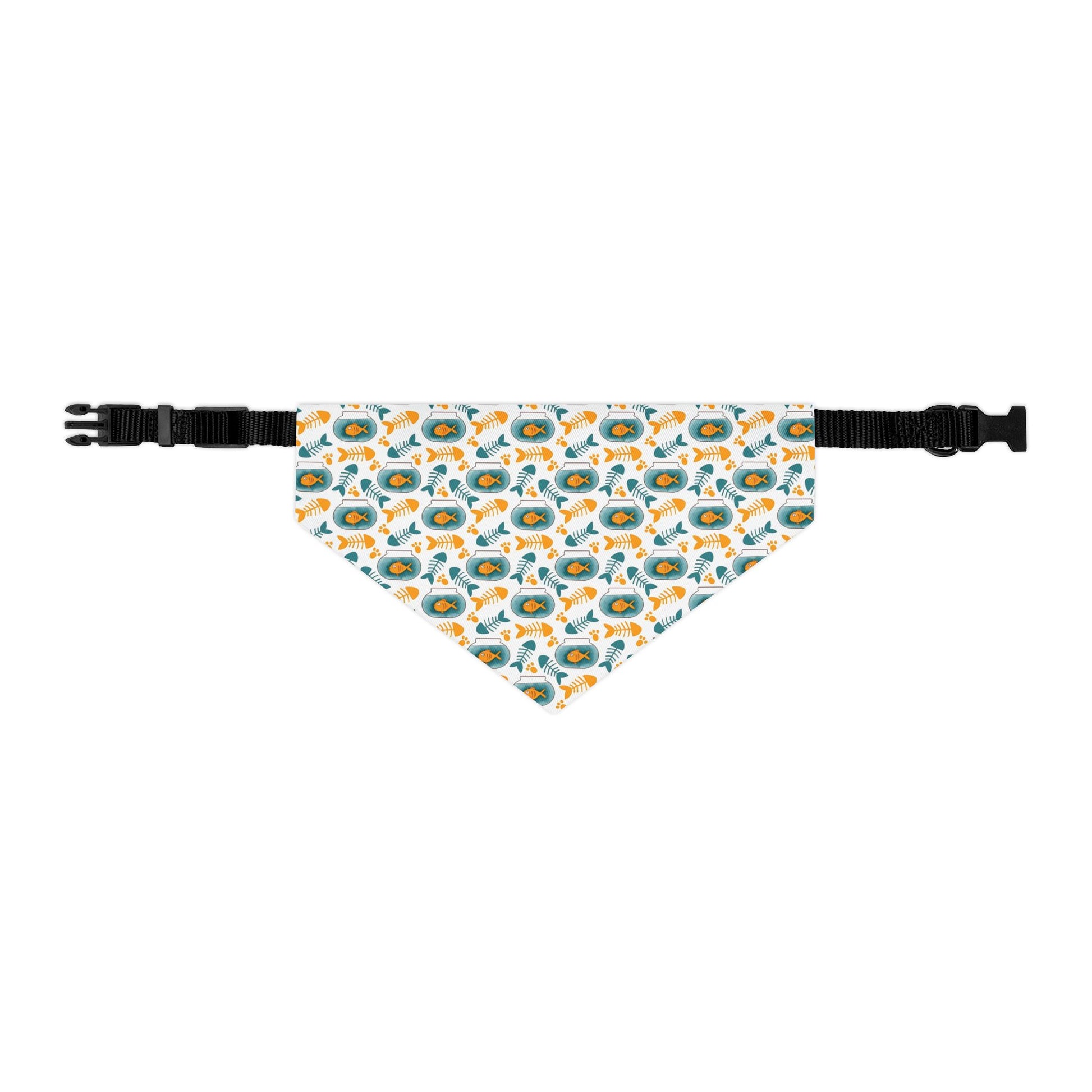 Gold Fish Pet Bandana Collar - Canvasses