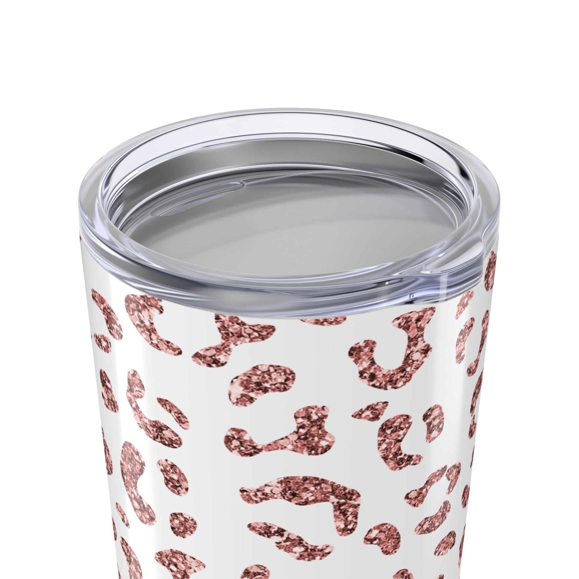 Pink Glitter Leopard 20 oz Stainless Steel Tumbler - Canvasses