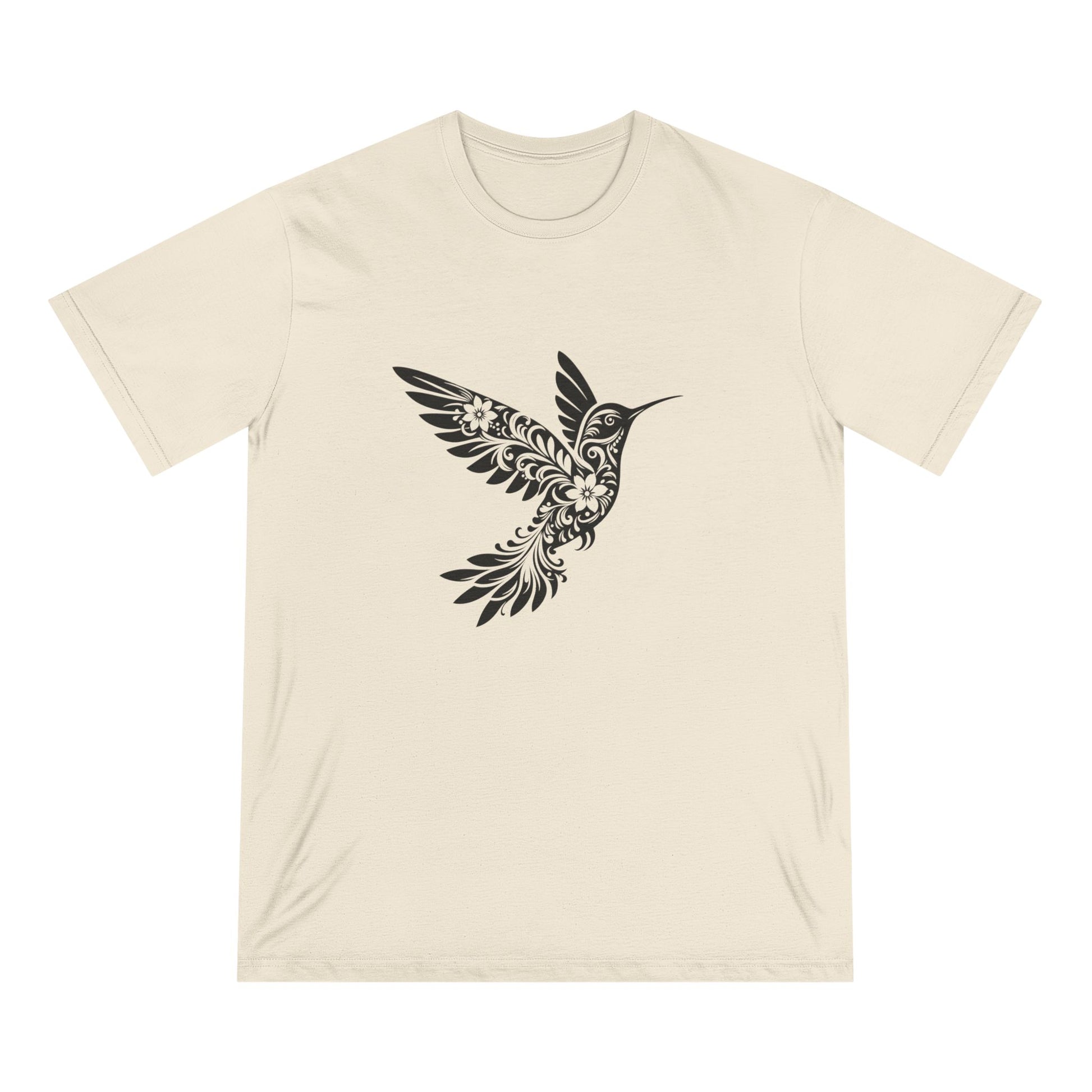 Floral Hummingbird Women 100% Organic Cotton T-Shirt - Canvasses