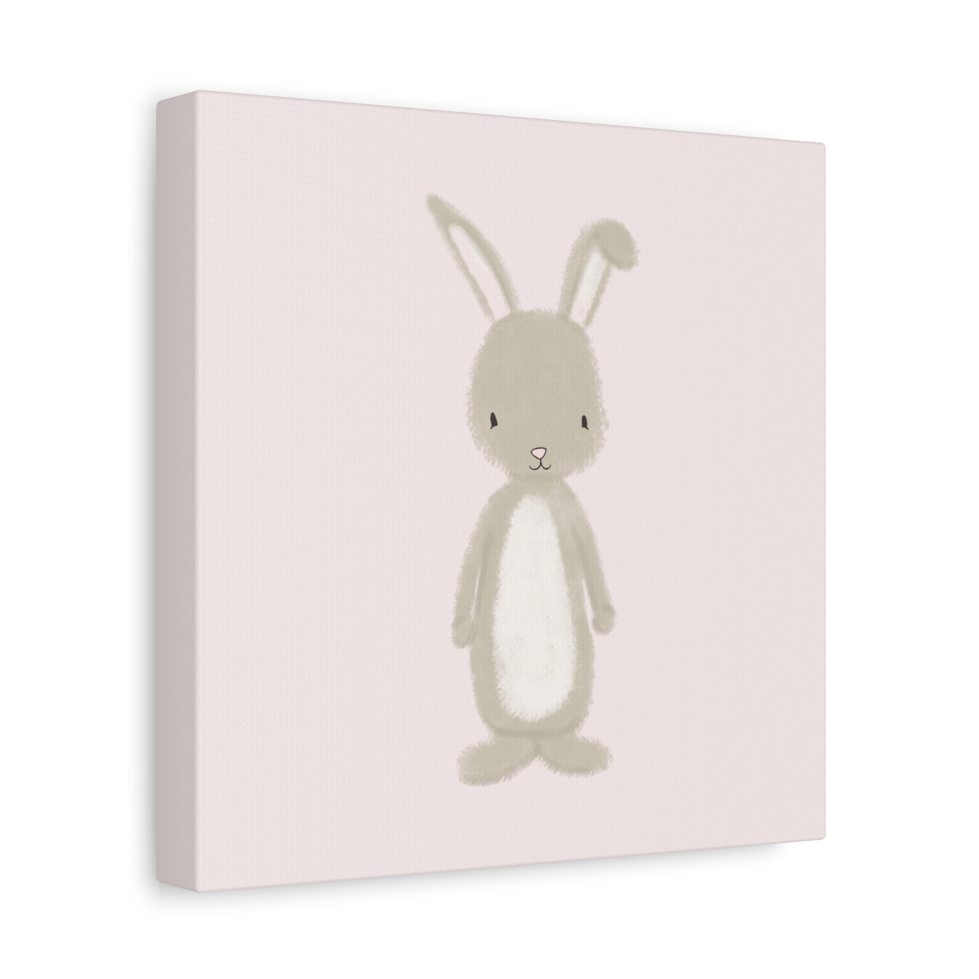 Pink Bunny Canvas Wall Art Square - Canvasses