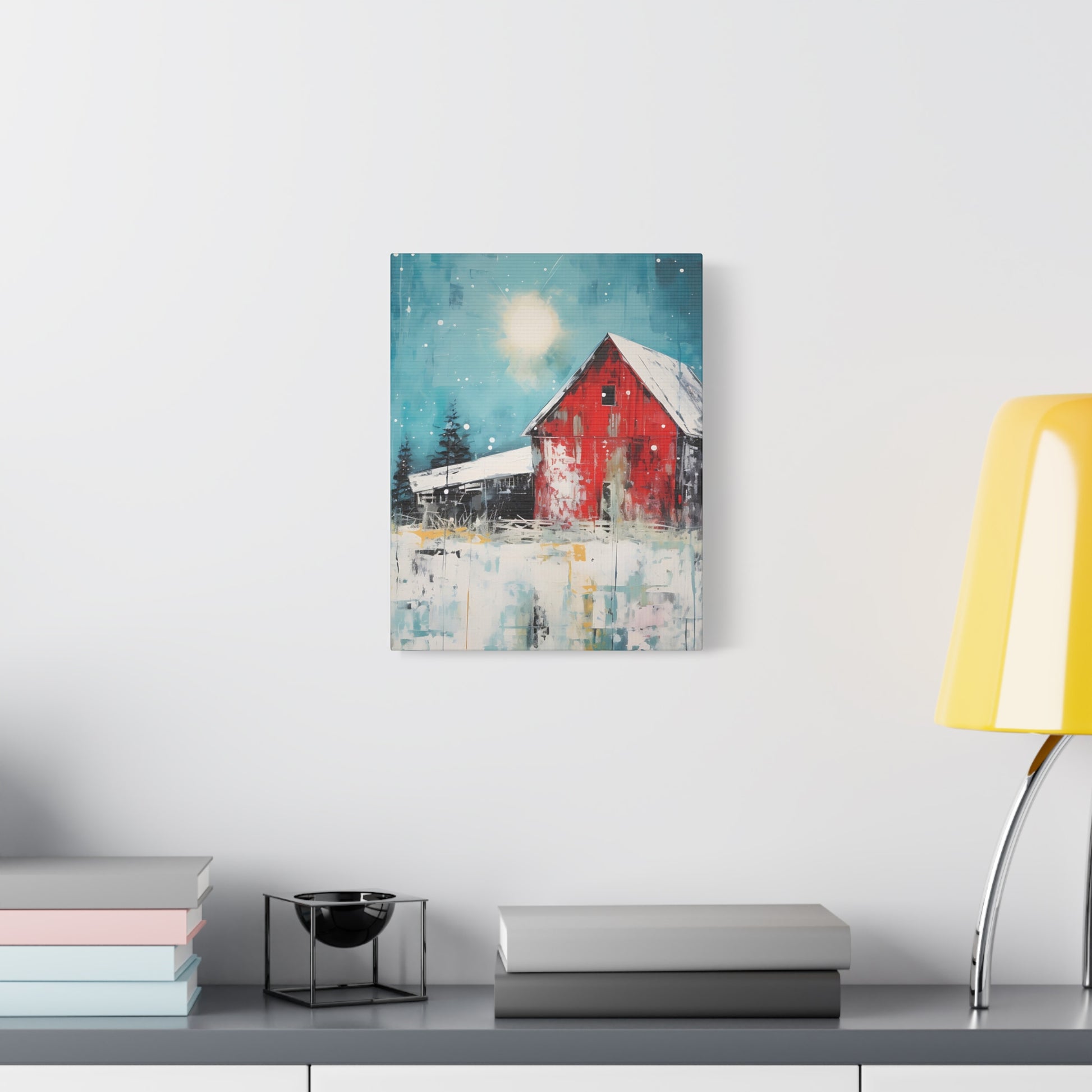 Red Refuge Canvas Wall Art Vertical - Canvasses