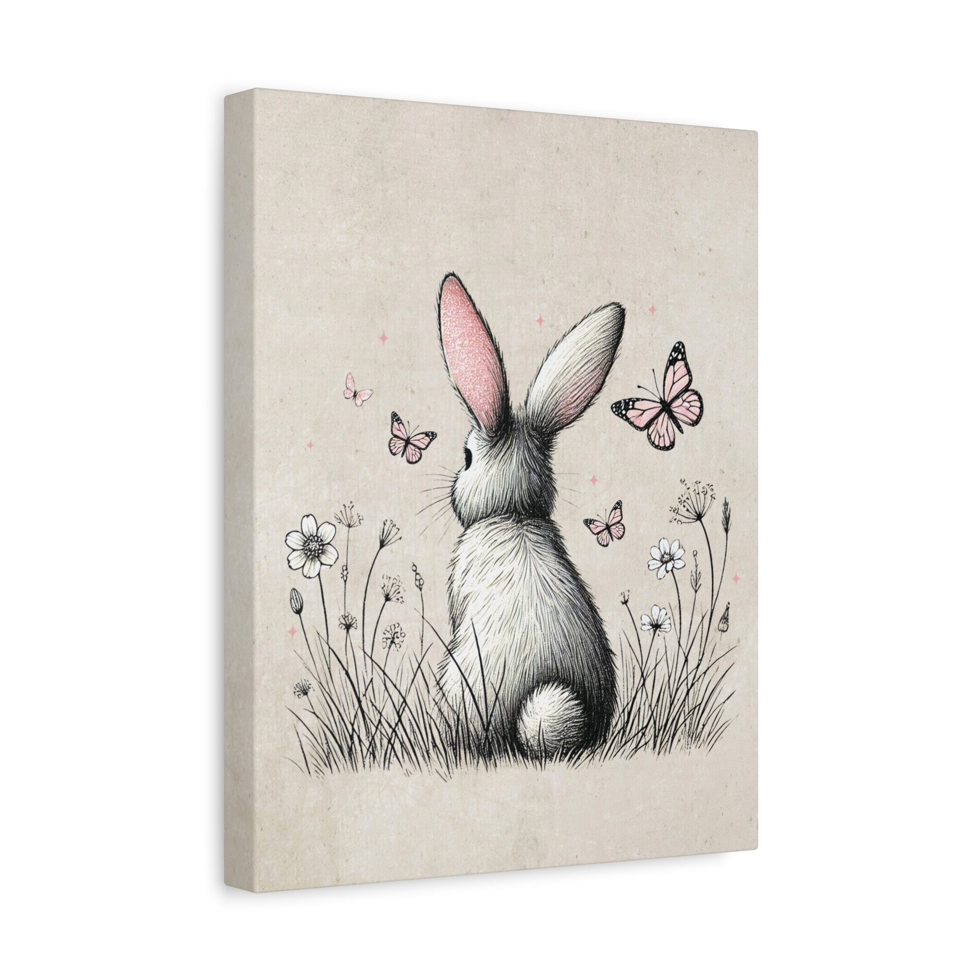 Bunny Playground Canvas Wall Art Vertical - Canvasses