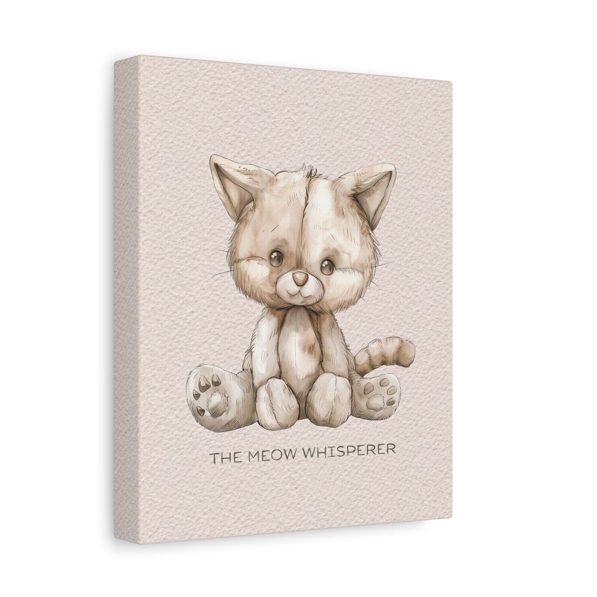 Meow Whisperer Canvas Wall Art Vertical - Canvasses