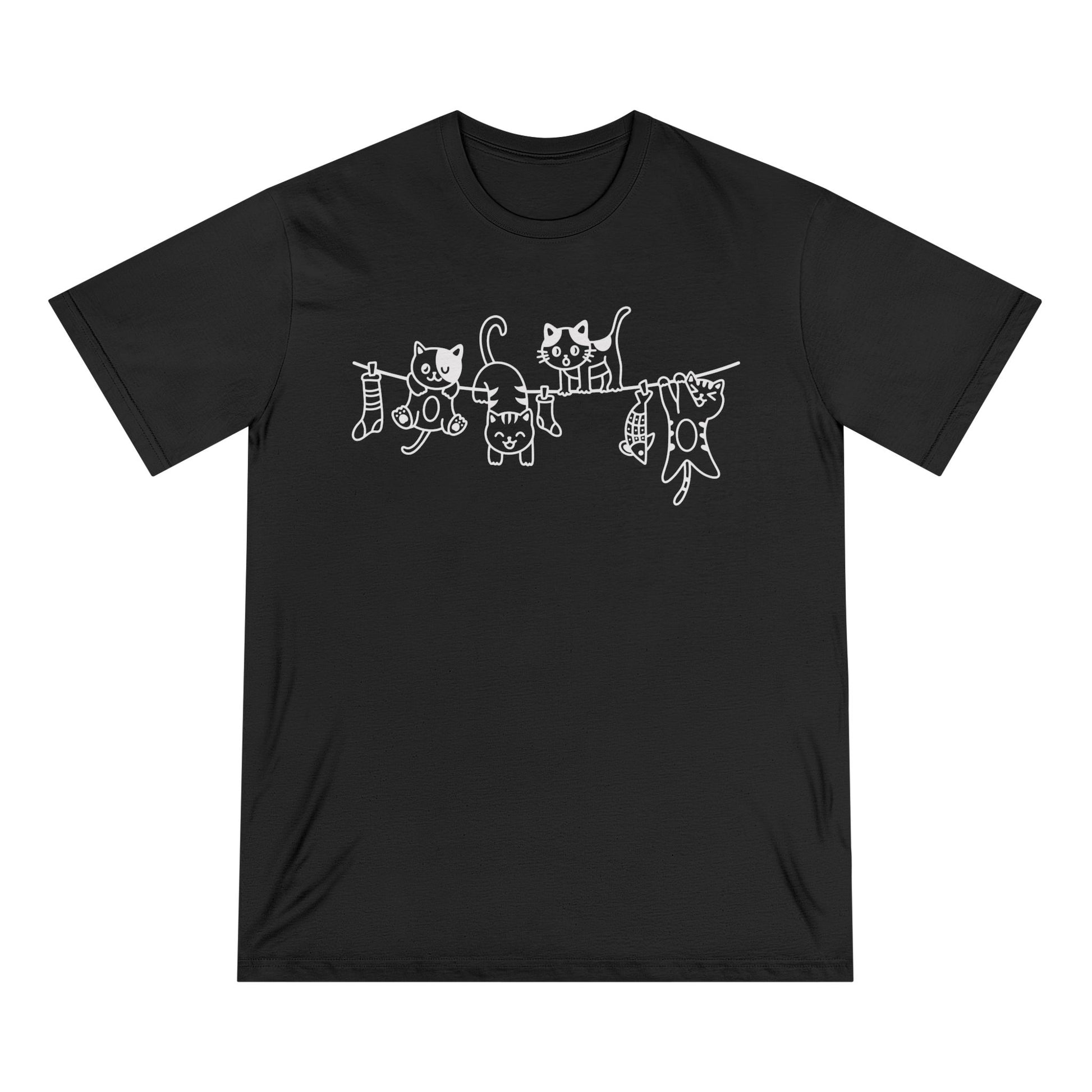 Hanging Cats Women 100% Organic Cotton T-Shirt - Canvasses