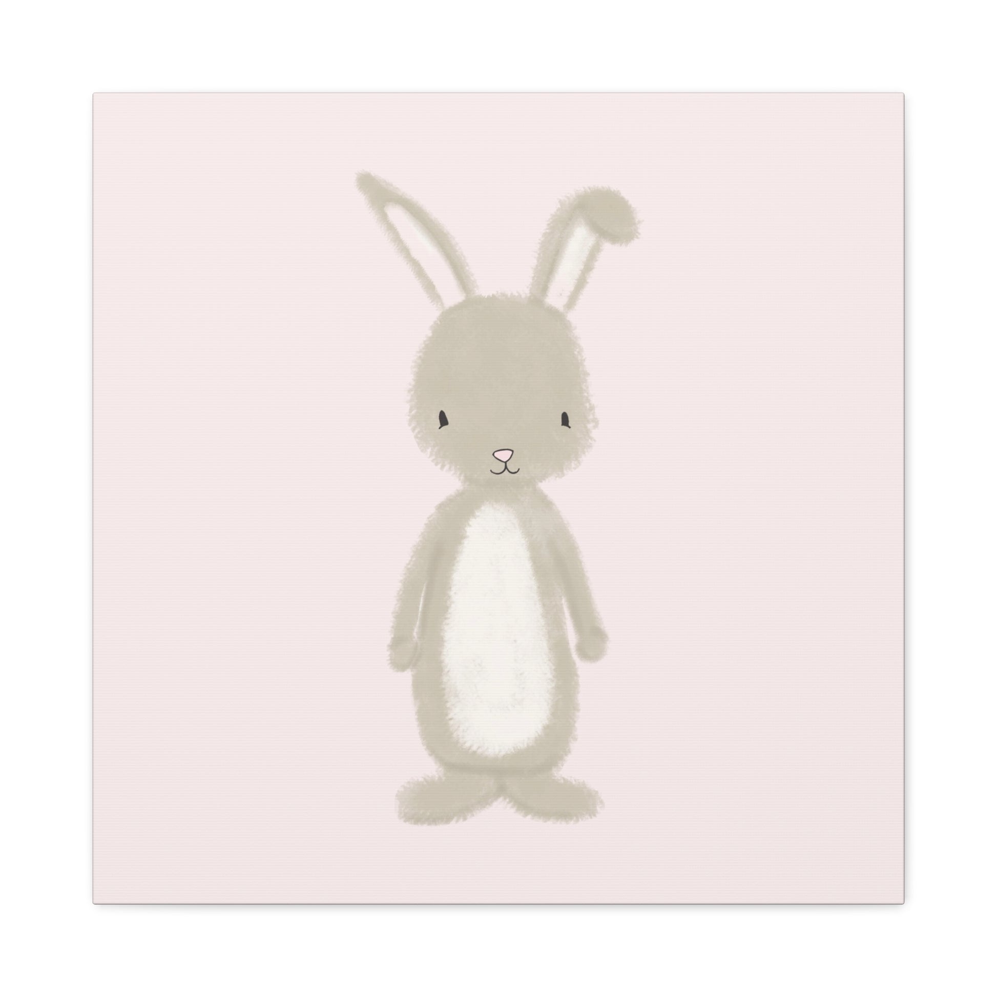 Pink Bunny Canvas Wall Art Square - Canvasses