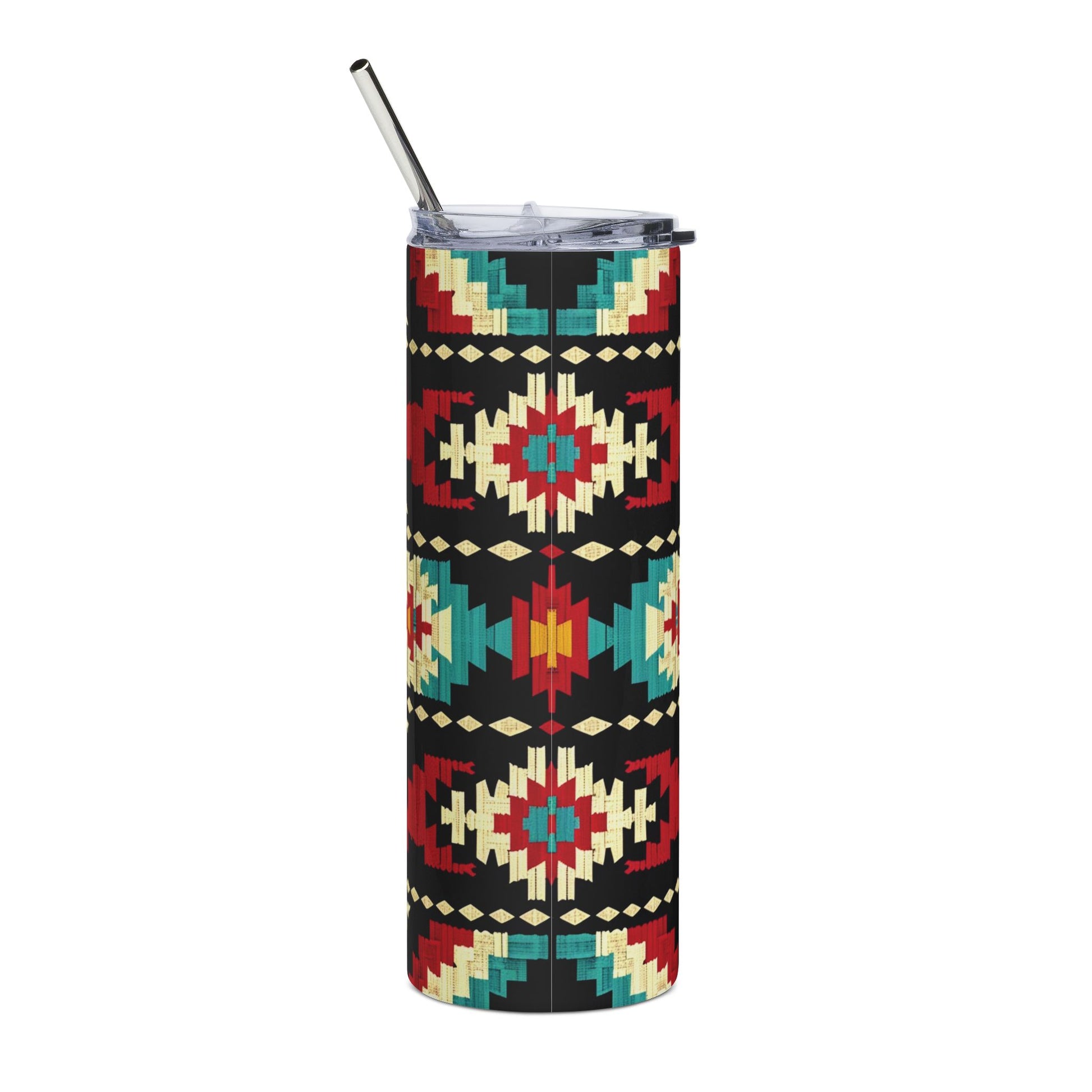 Aztec Geometric 20 oz Skinny Tumbler - Canvasses