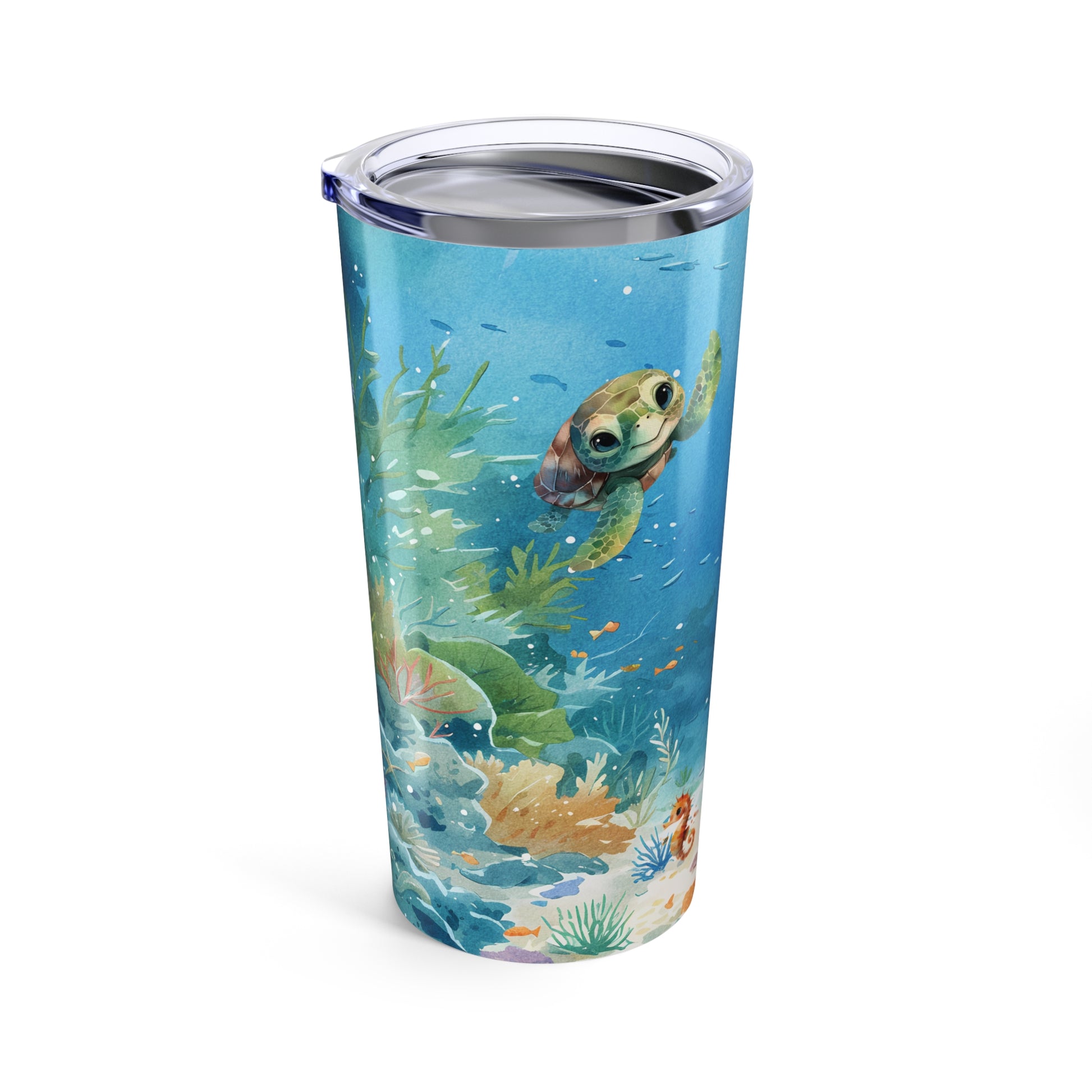 Underwater Turtles 20 oz Stainless Steel Tumbler - Canvasses