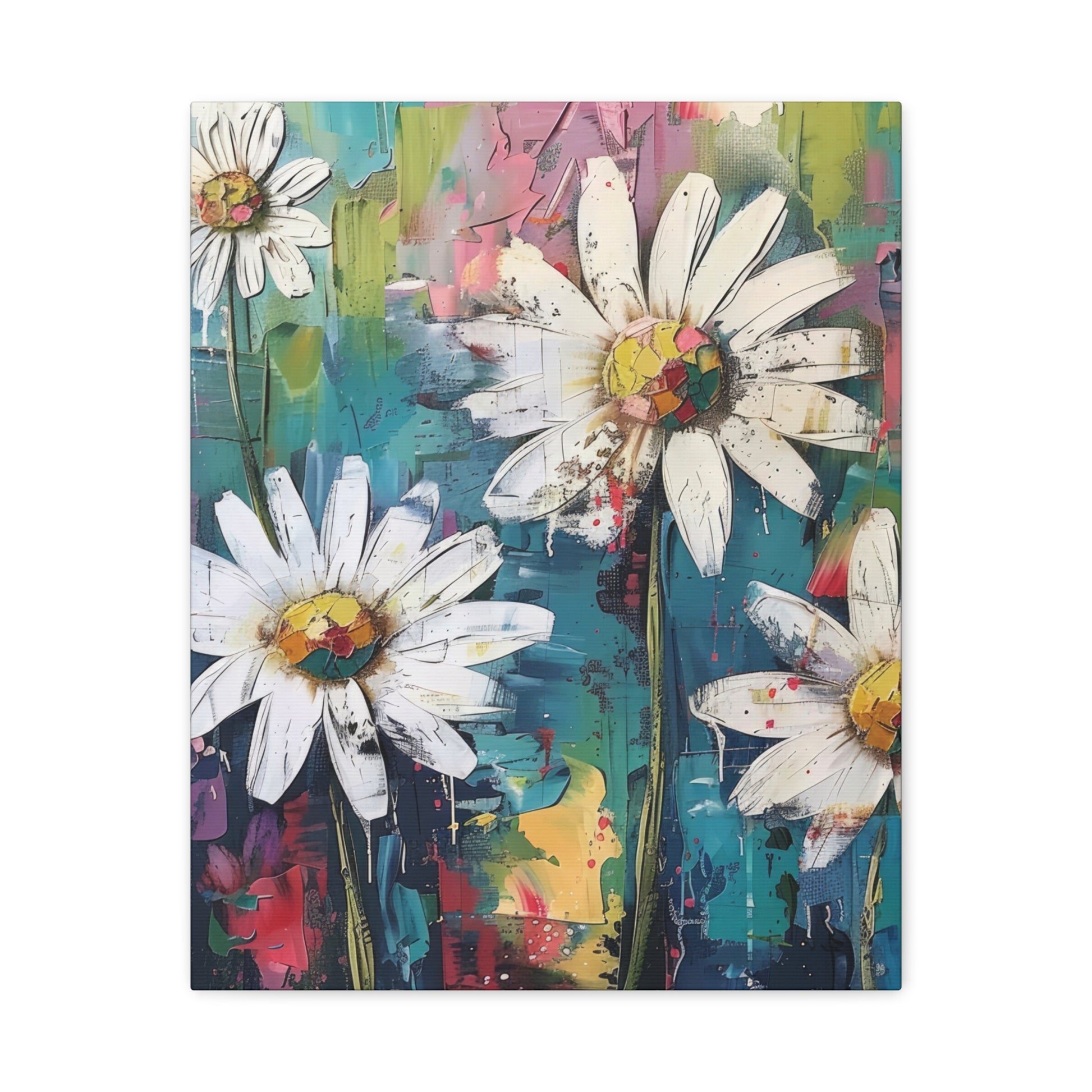 Daisy Daydreams Canvas Wall Art Vertical - Canvasses