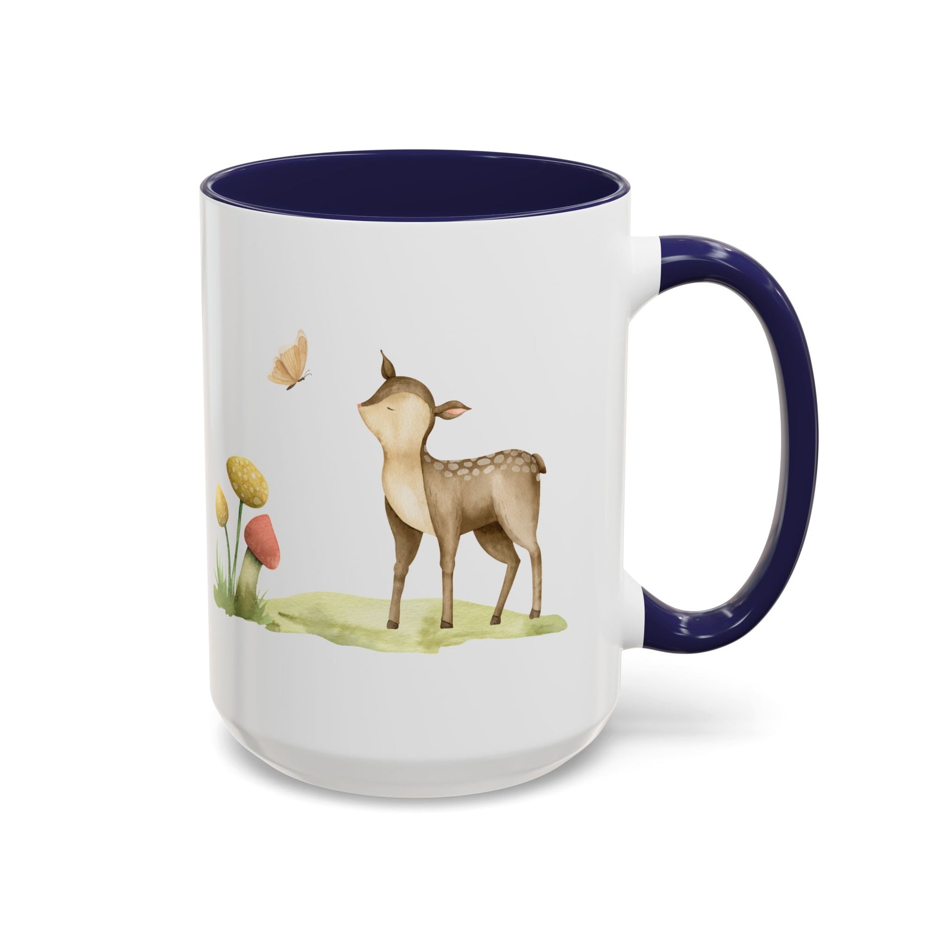 Watercolor Deer Accent Mug - Canvasses