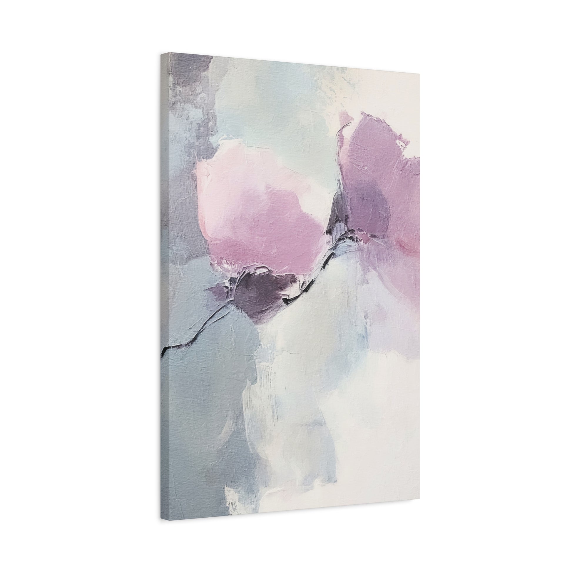 Lavender Roses Canvas Wall Art Vertical - Canvasses
