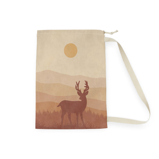 Boho Moose Laundry Bag - Canvasses