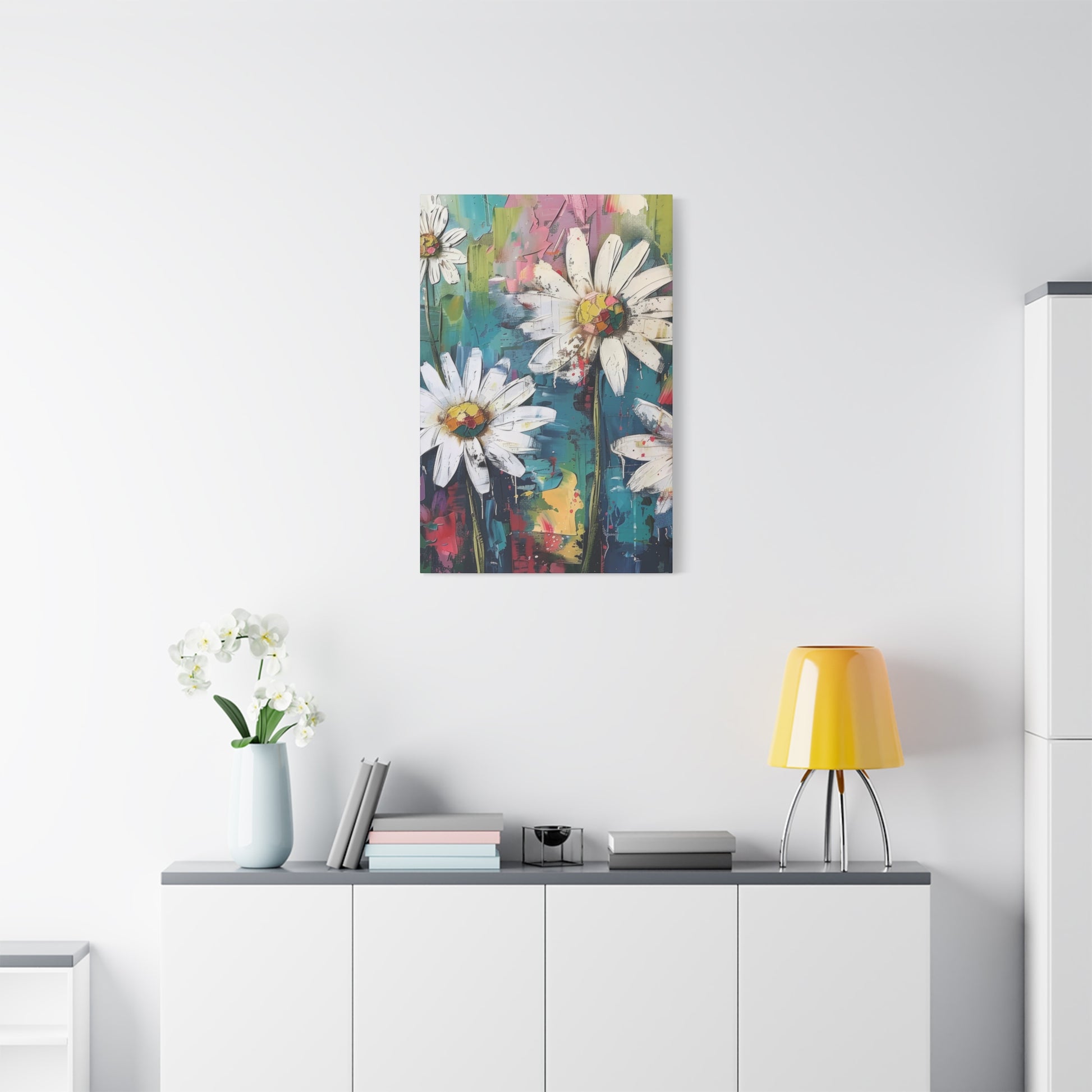 Daisy Daydreams Canvas Wall Art Vertical - Canvasses