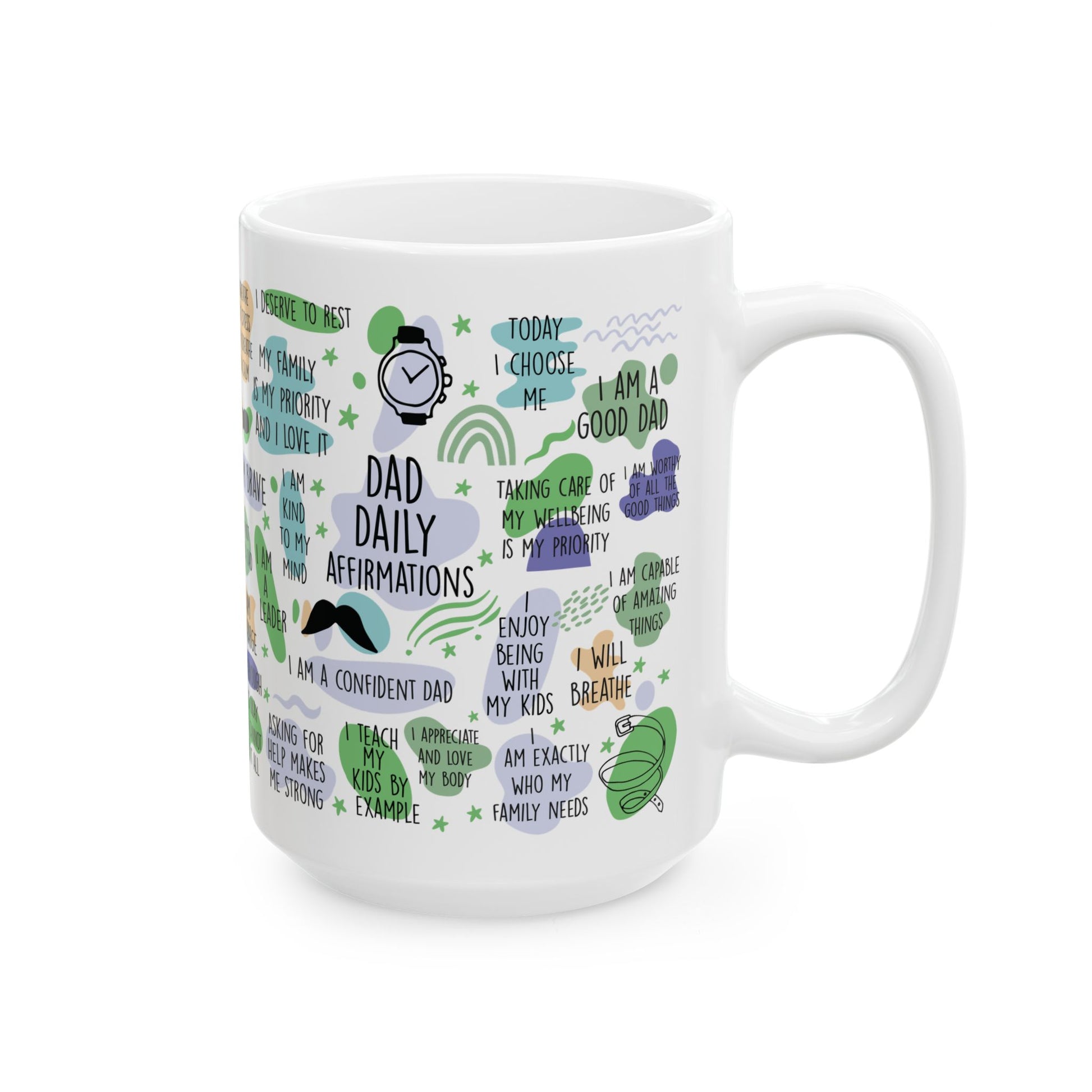 Dad Daily Affirmations Coffee Mug - Canvasses