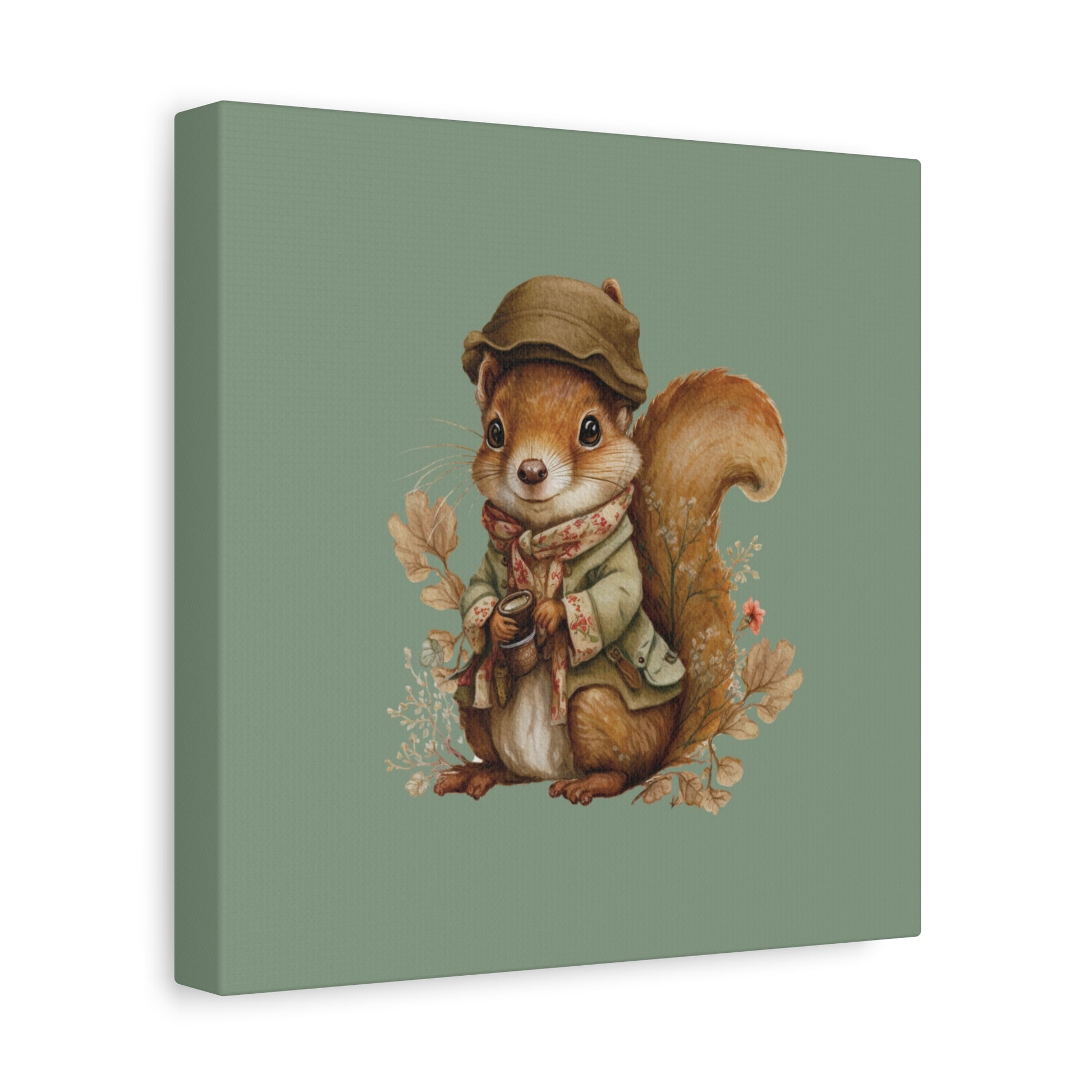 The Nut Collector Canvas Wall Art Square - Canvasses