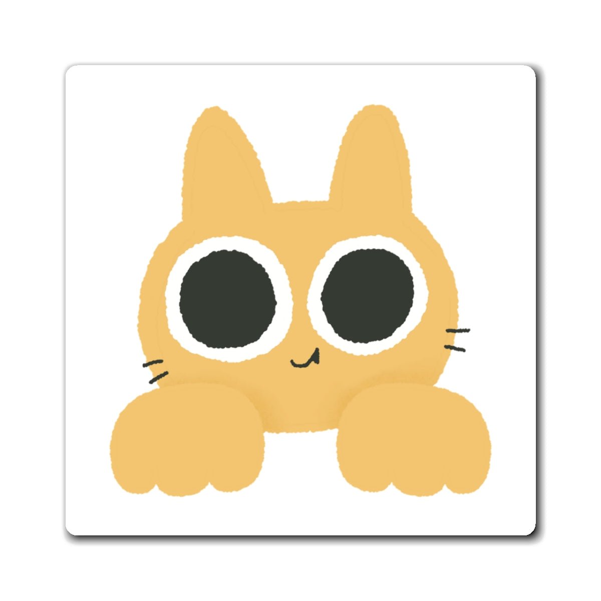 Sunny Peeker Square Magnet - Canvasses