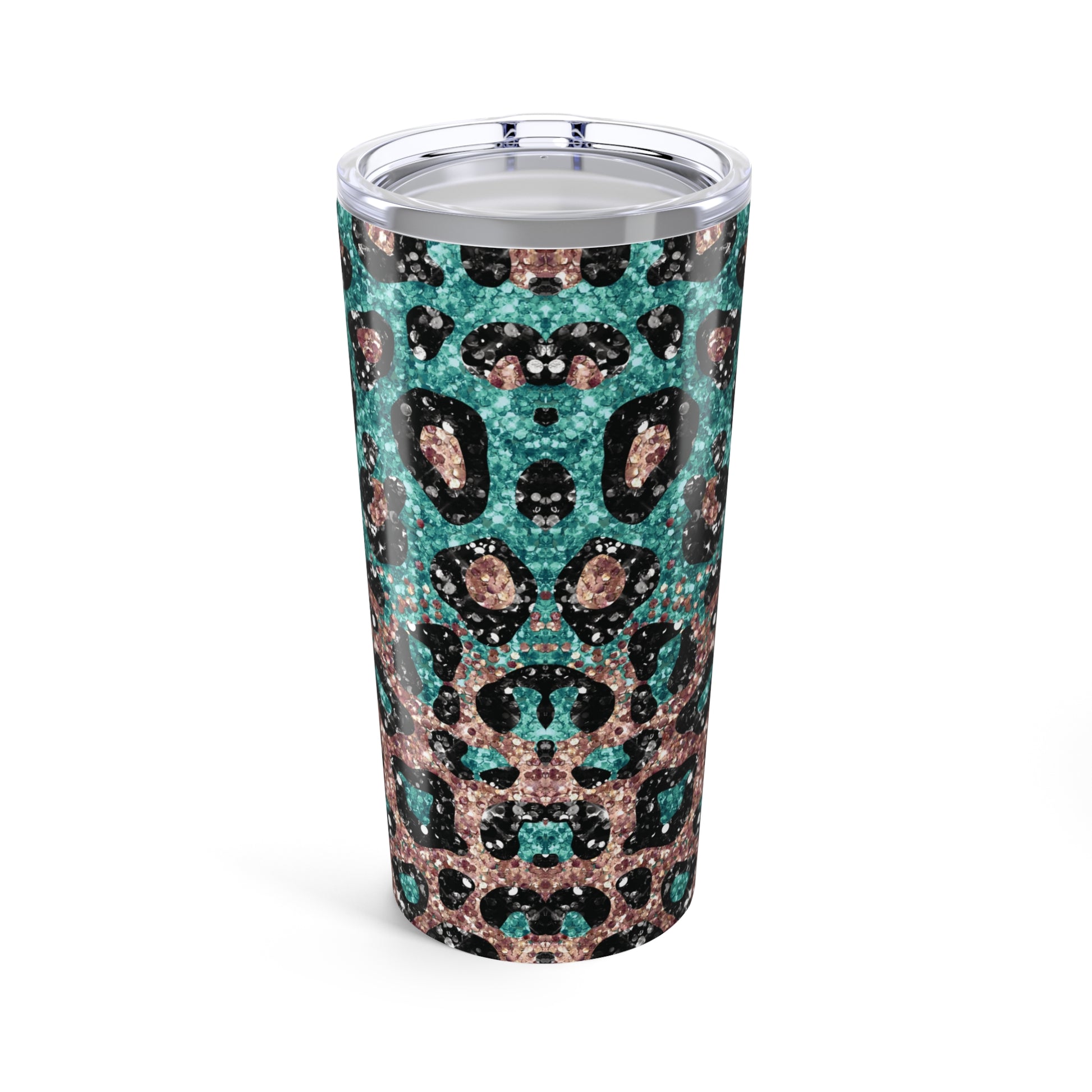 Rose Glitter Leopard 20 oz Stainless Steel Tumbler - Canvasses