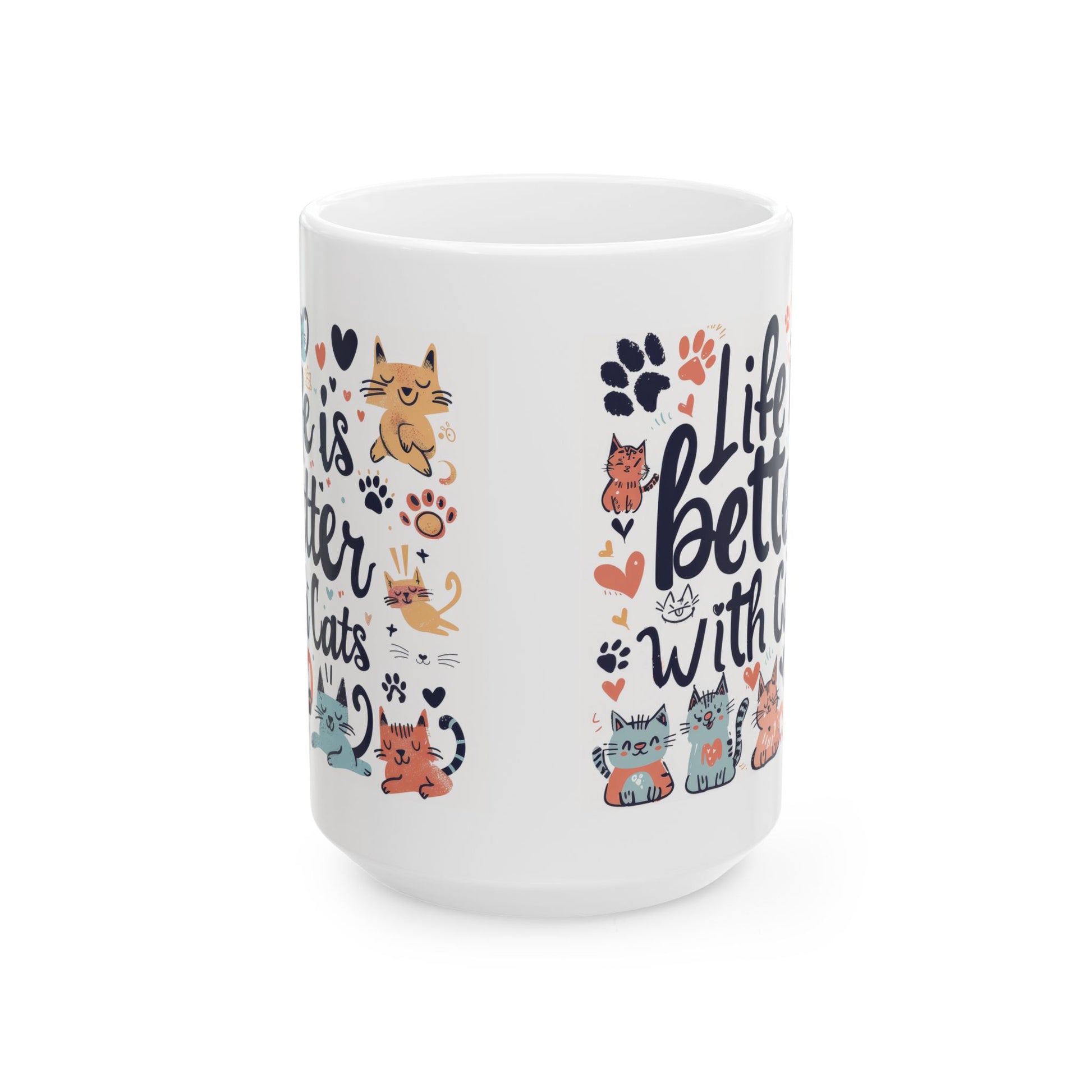 Life is Better with Cats Coffee Mug - Canvasses
