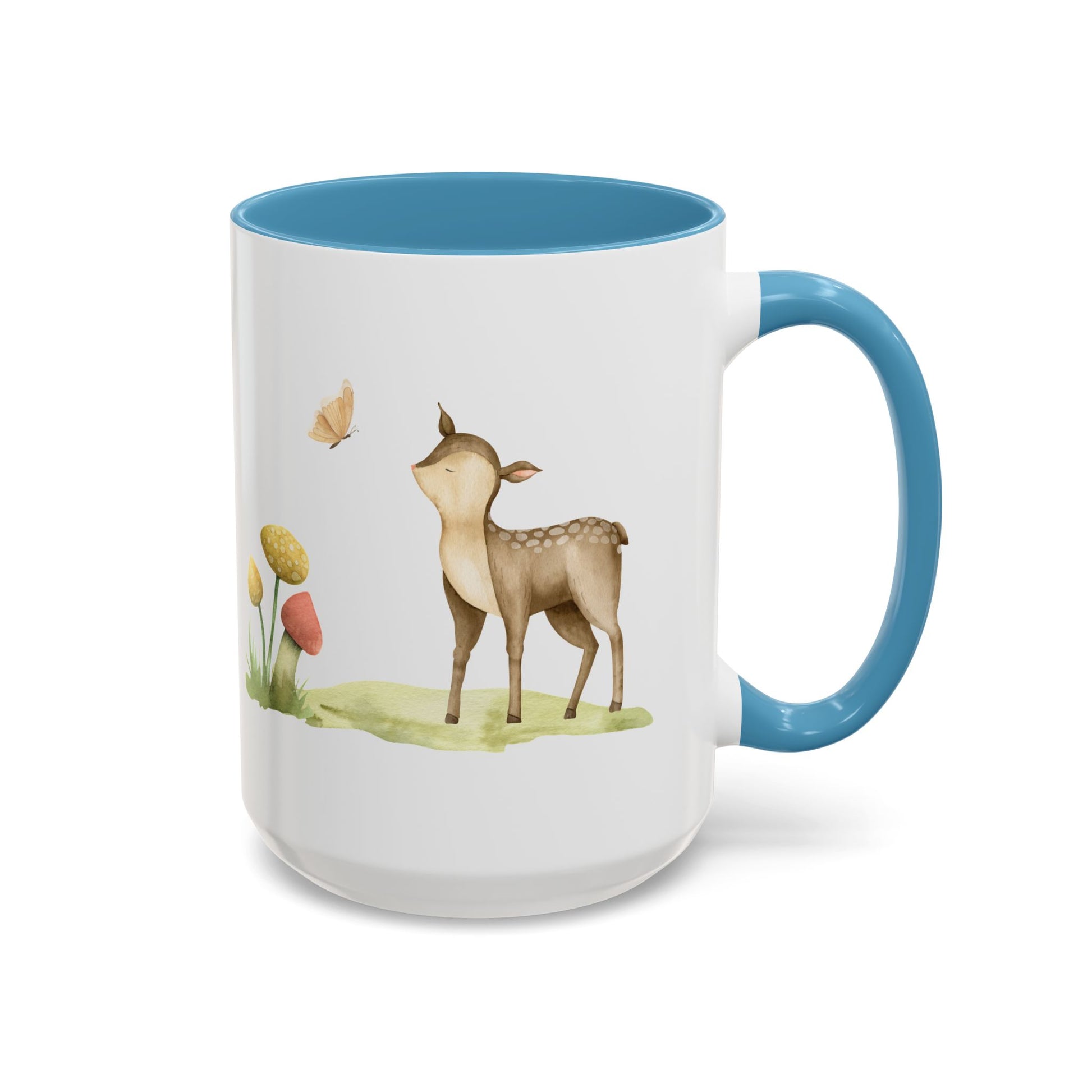 Watercolor Deer Accent Mug - Canvasses