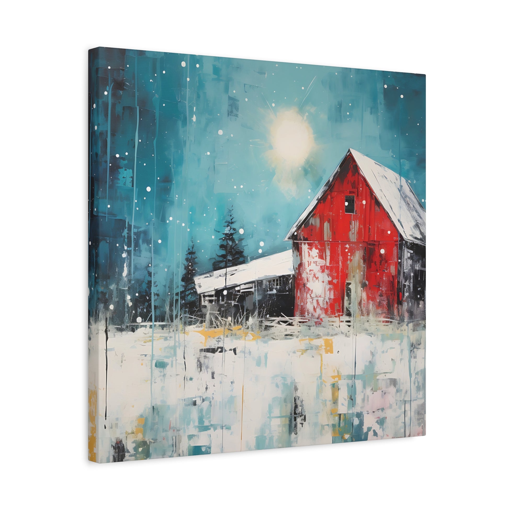 Red Refuge Canvas Wall Art Square - Canvasses