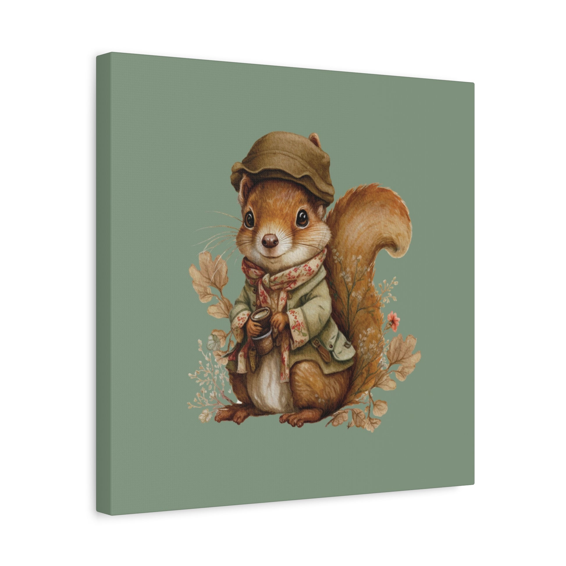 The Nut Collector Canvas Wall Art Square - Canvasses