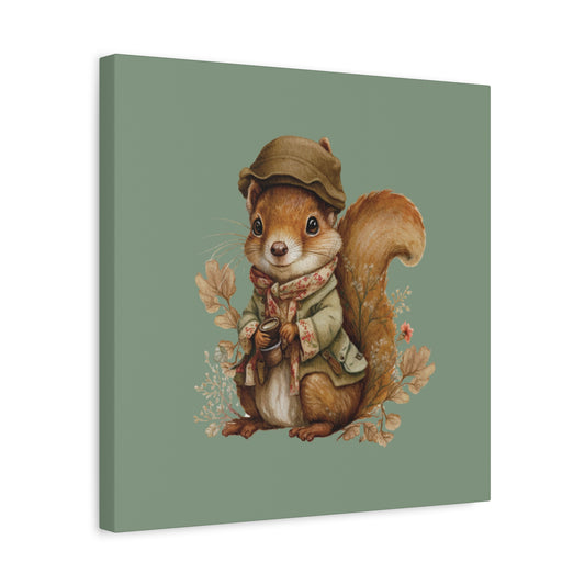The Nut Collector Canvas Wall Art Square - Canvasses