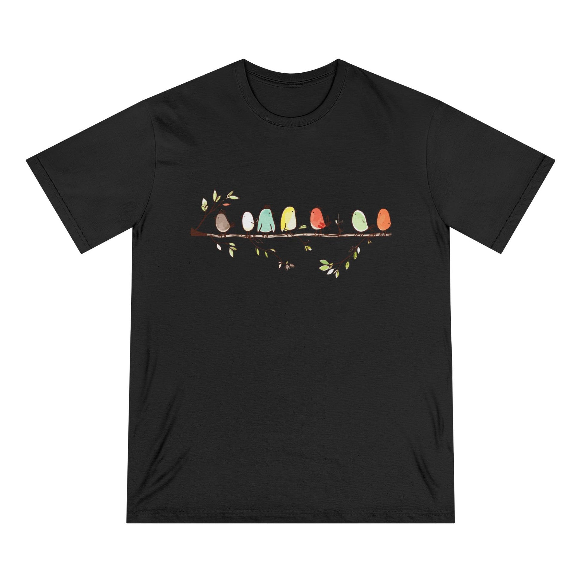 Watercolor Birds Women 100% Organic Cotton T-Shirt - Canvasses