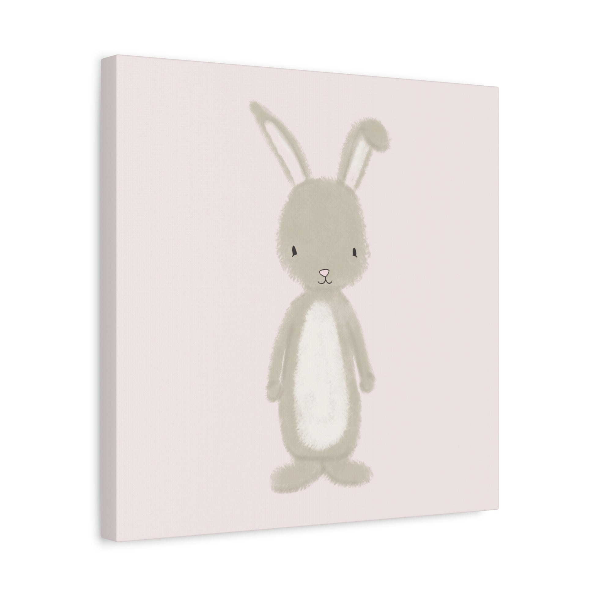 Pink Bunny Canvas Wall Art Square - Canvasses