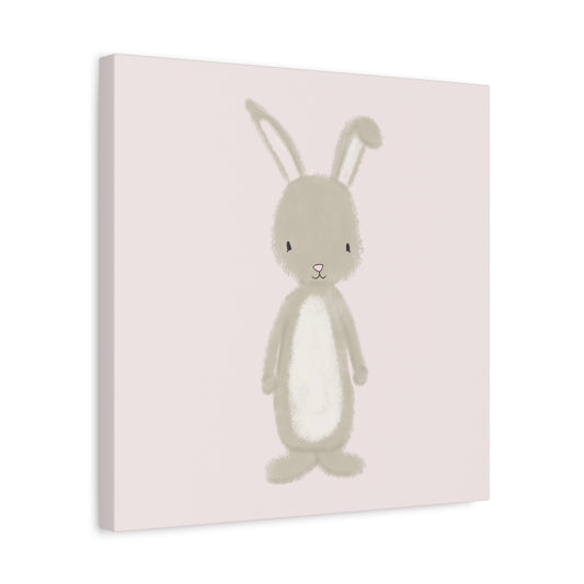 Pink Bunny Canvas Wall Art Square - Canvasses