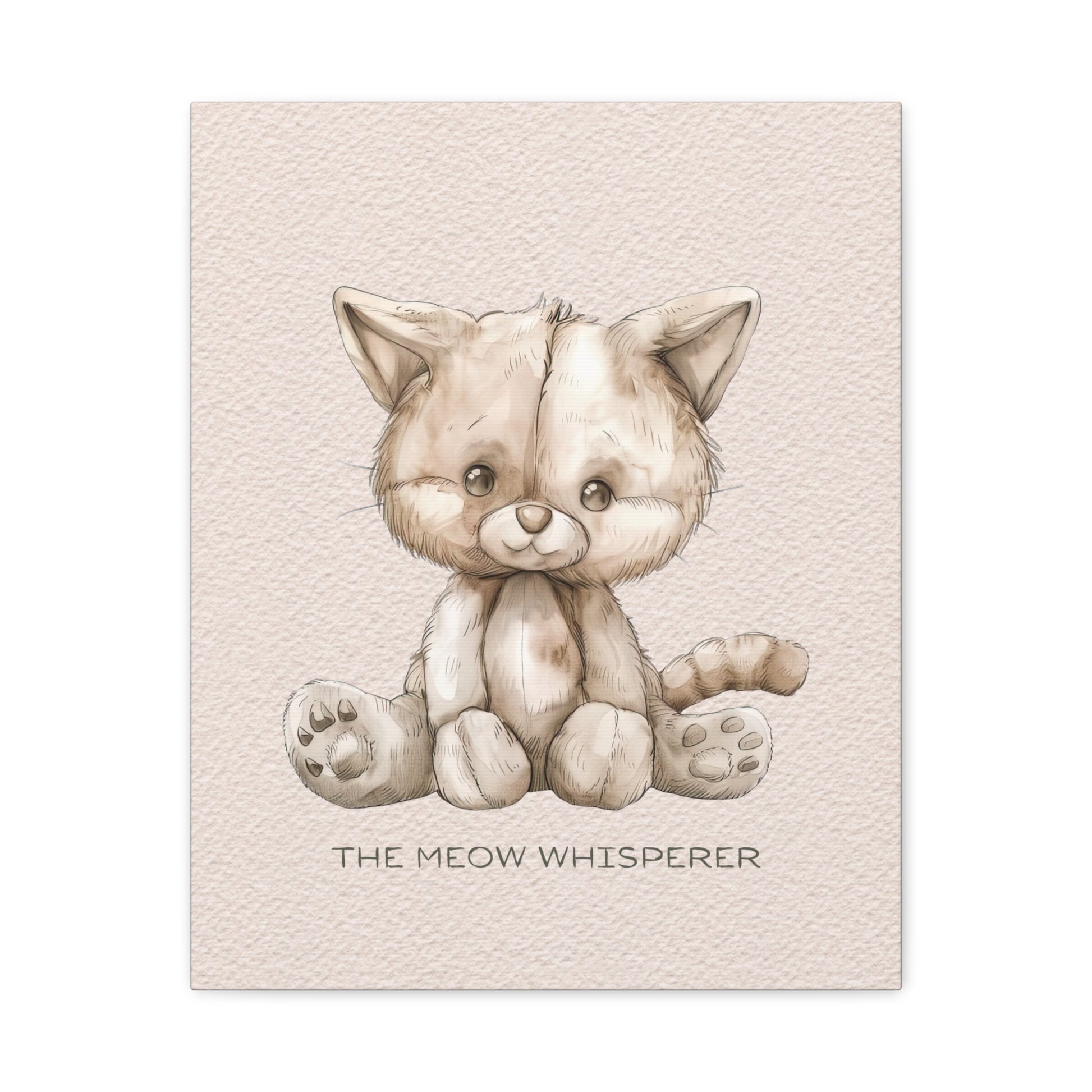 Meow Whisperer Canvas Wall Art Vertical - Canvasses